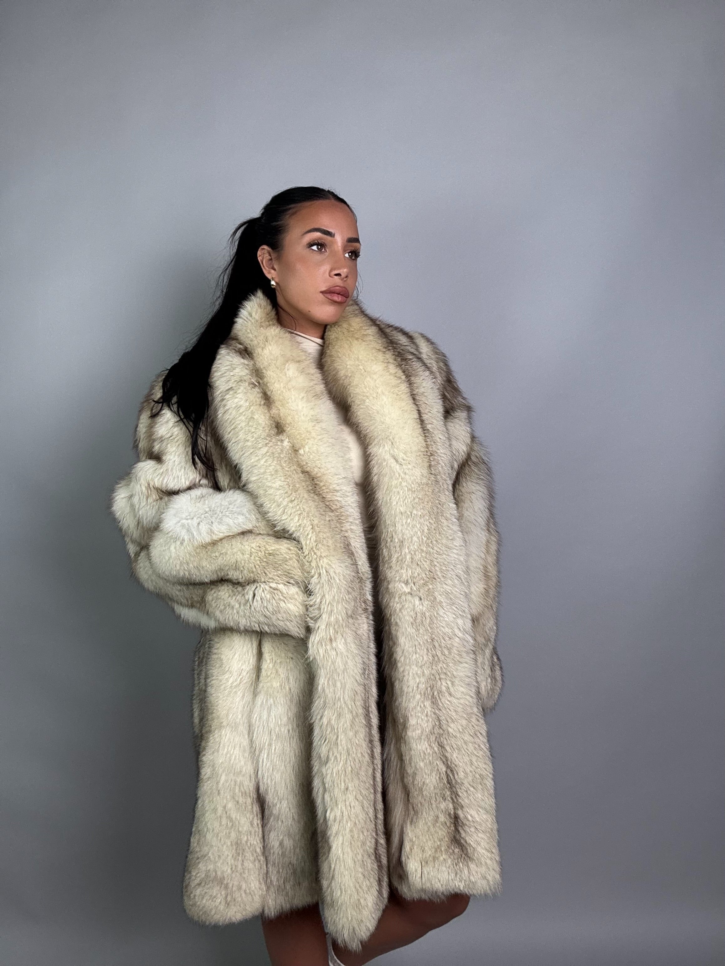 Cappotto in volpe della groenlandia N860