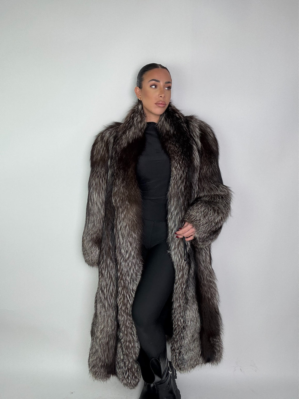 Cappotto in volpe argentata N72