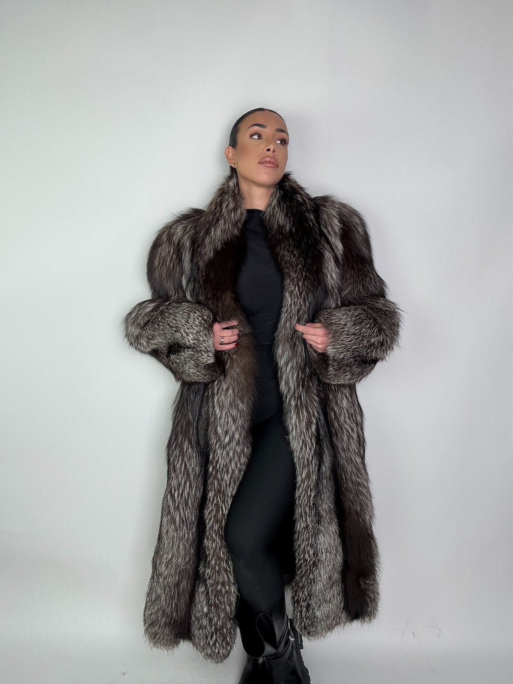 Cappotto in volpe argentata N72