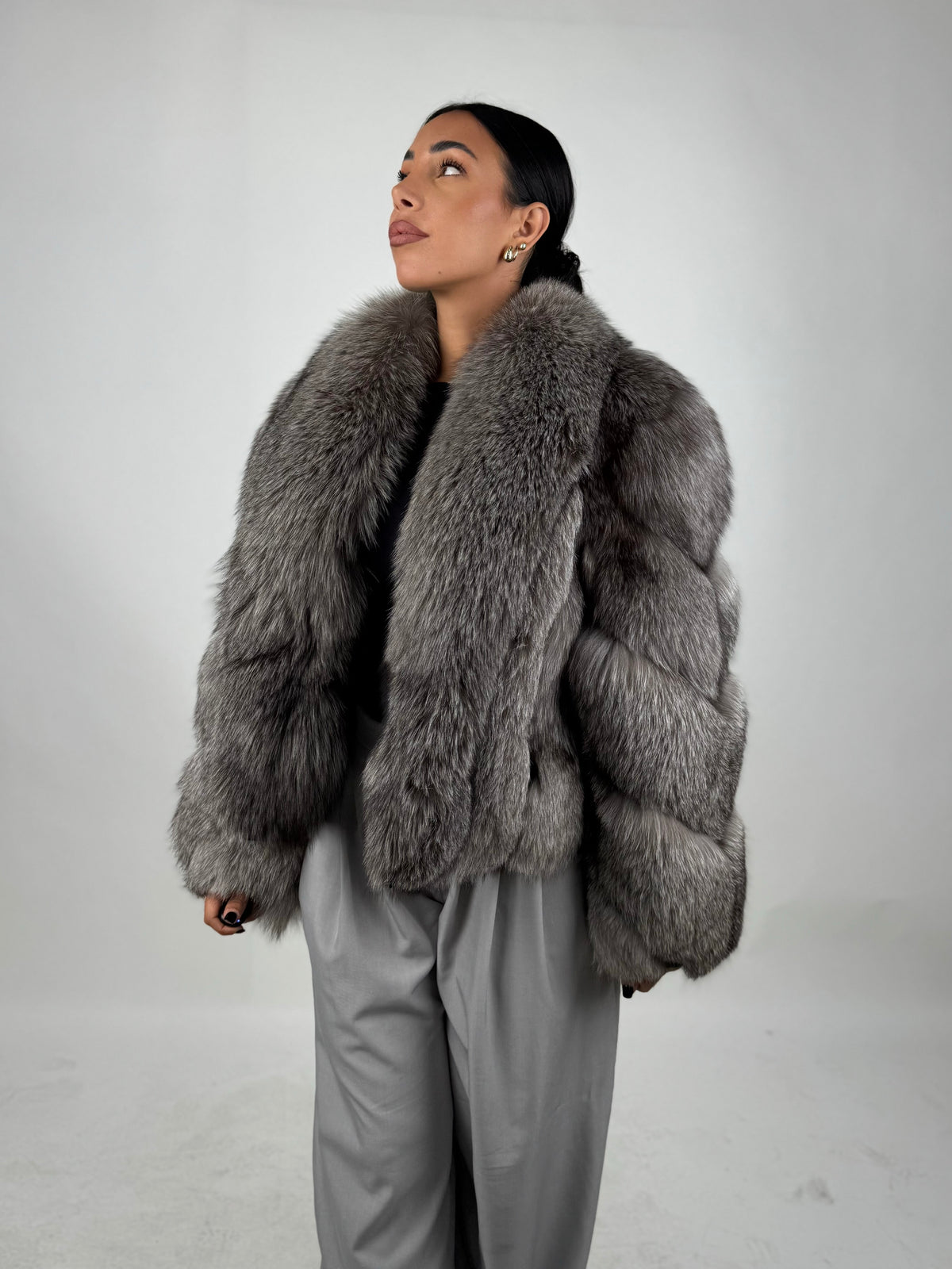 Giacca Silvie in volpe frost