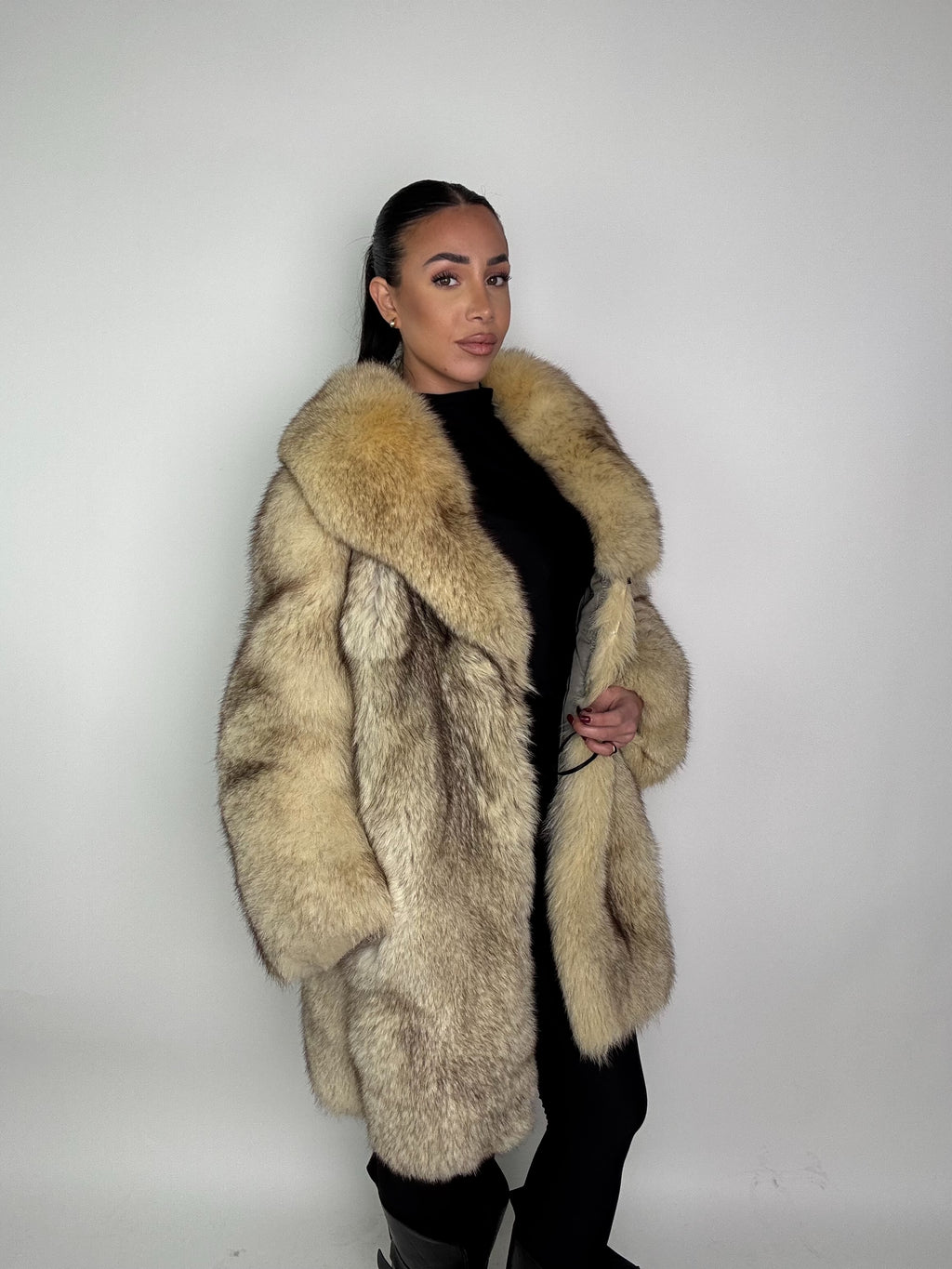 Giacca in volpe della groenlandia N76