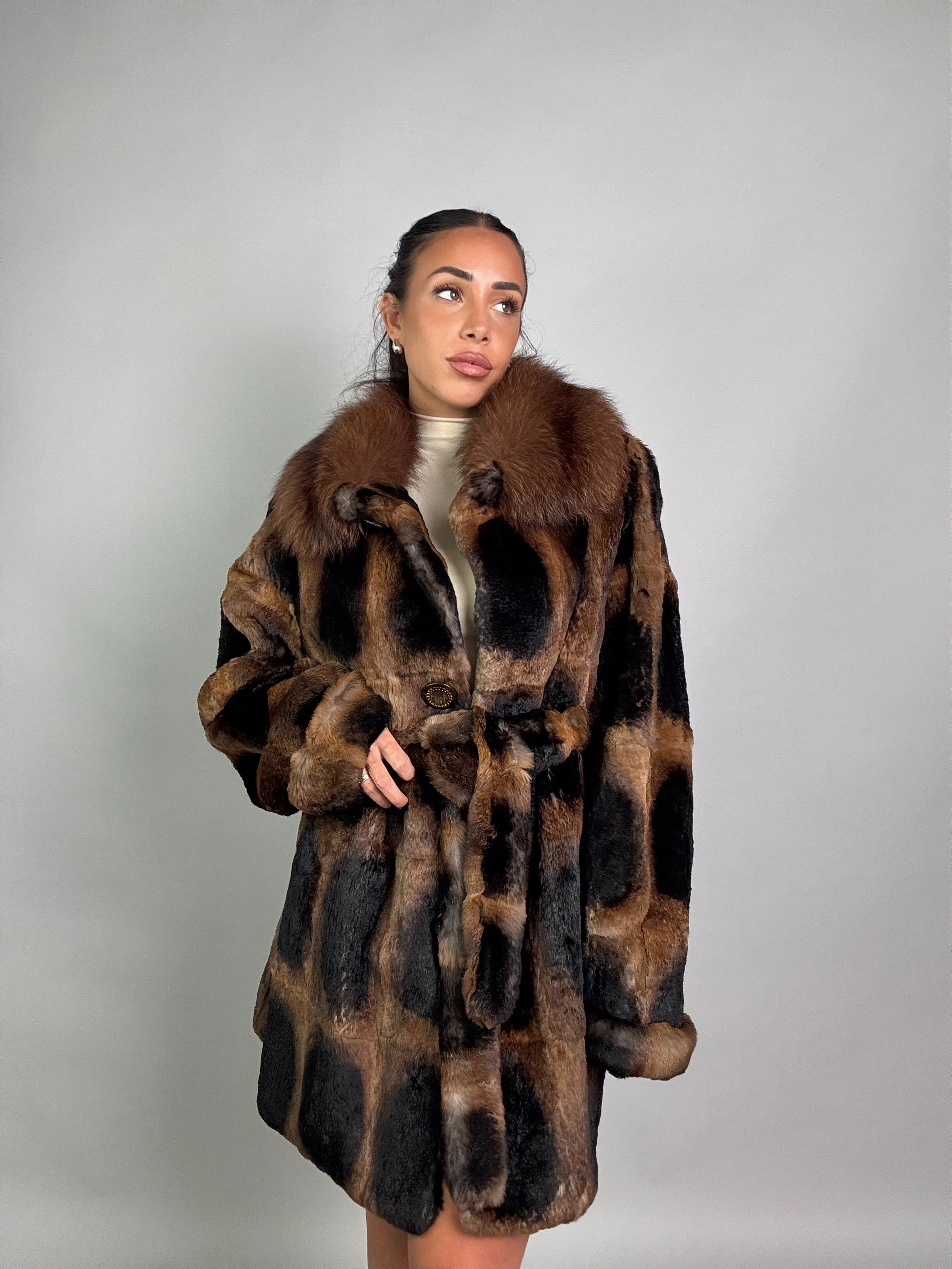 Cappotto in rex cincillà