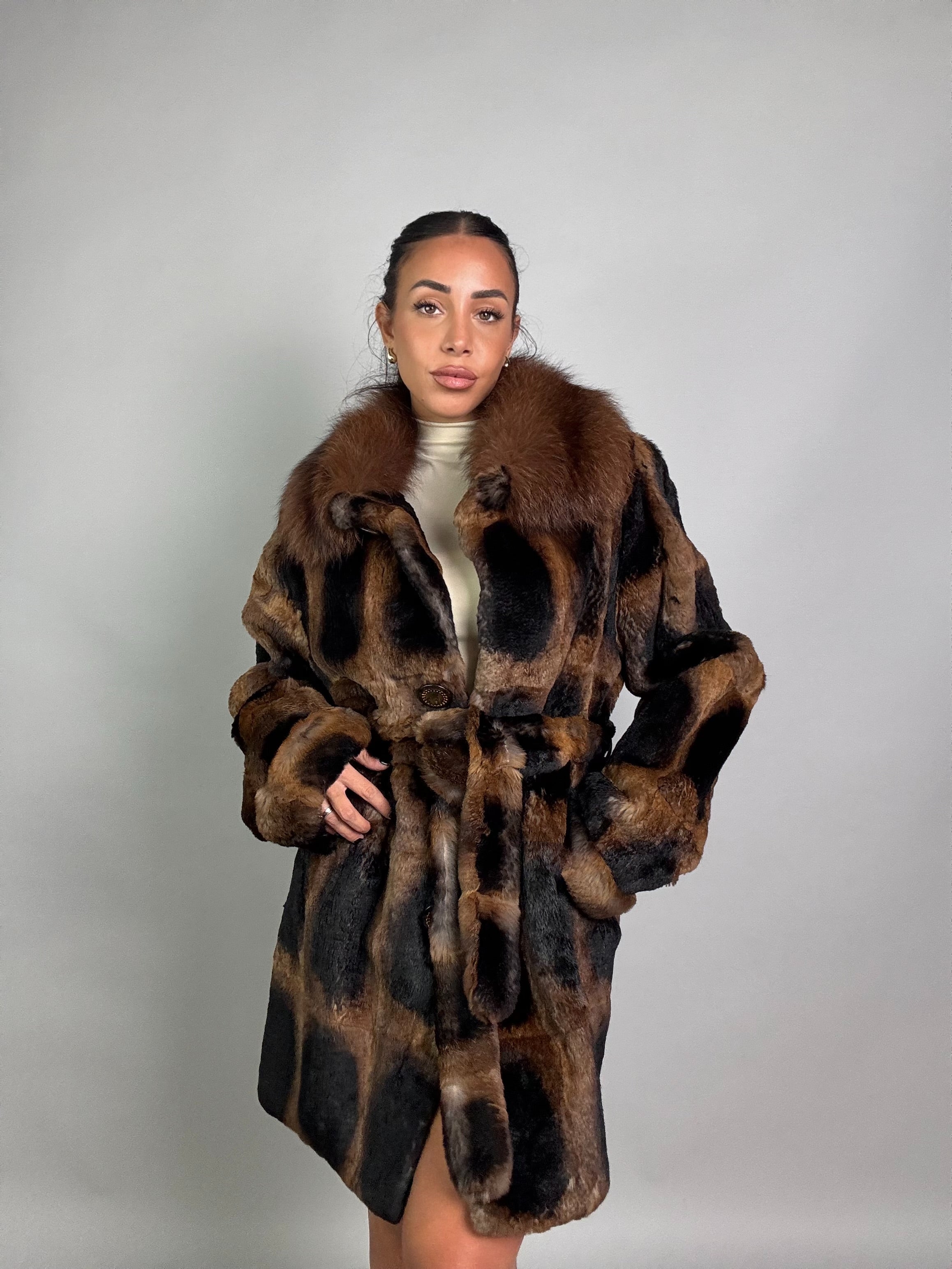 Cappotto in rex cincillà