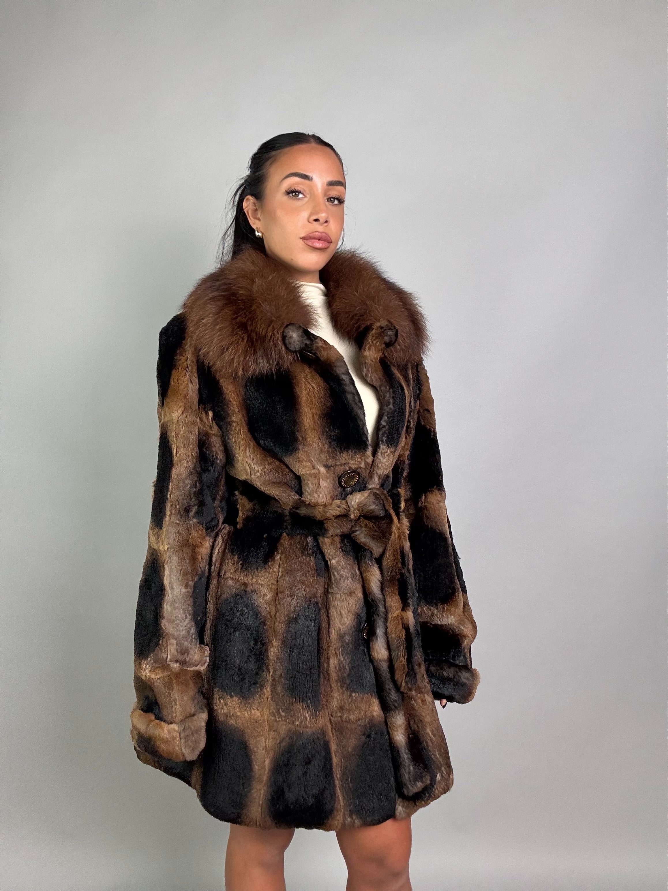 Cappotto in rex cincillà