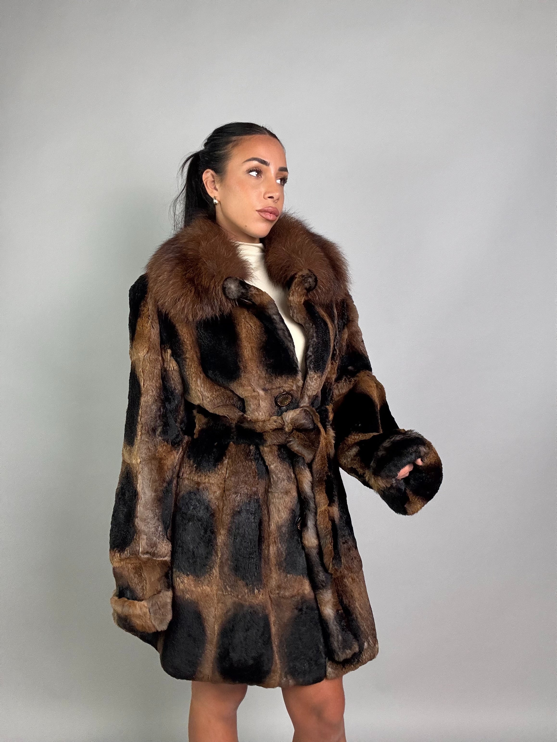 Cappotto in rex cincillà