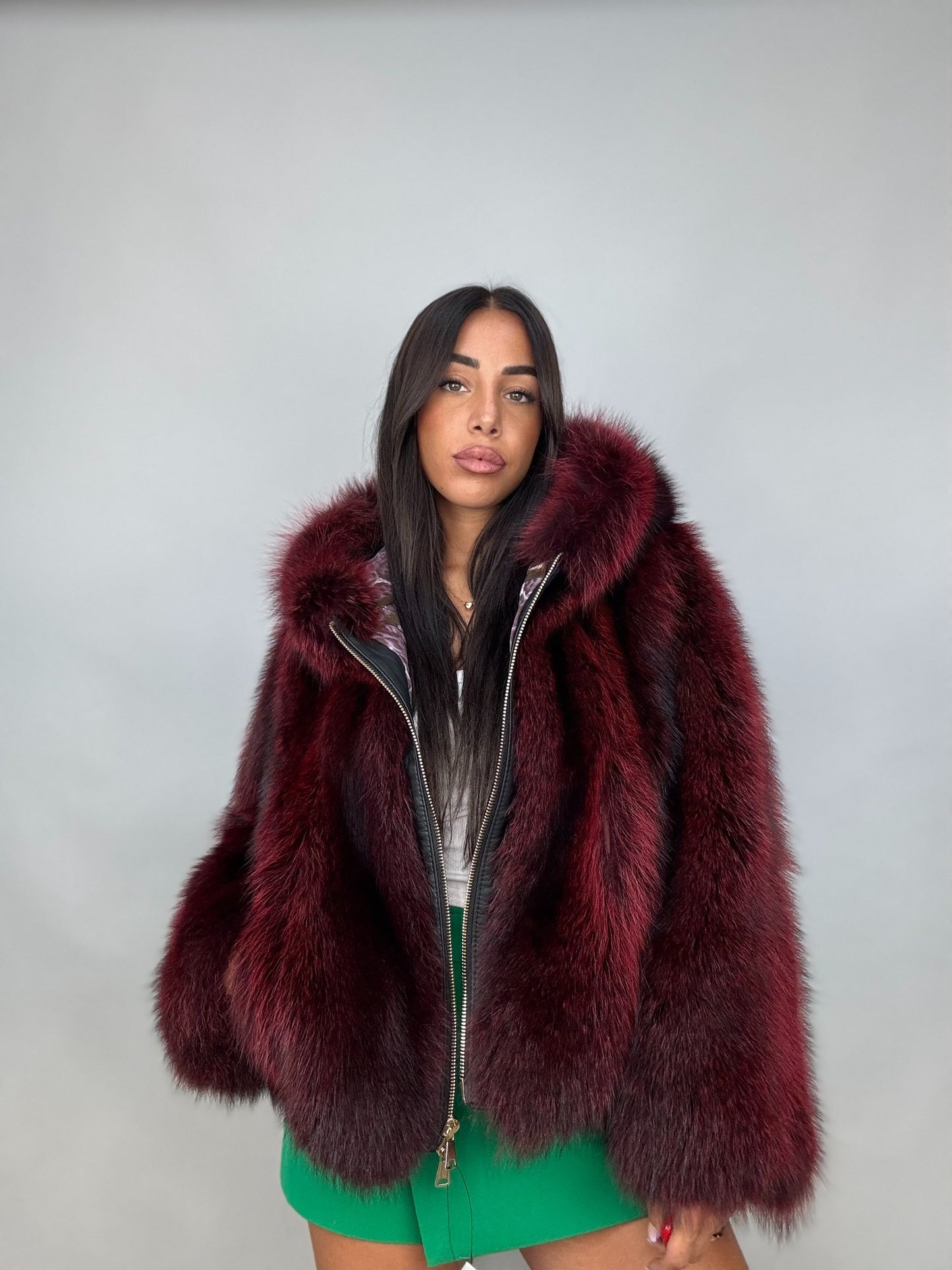 Silver fox jacket