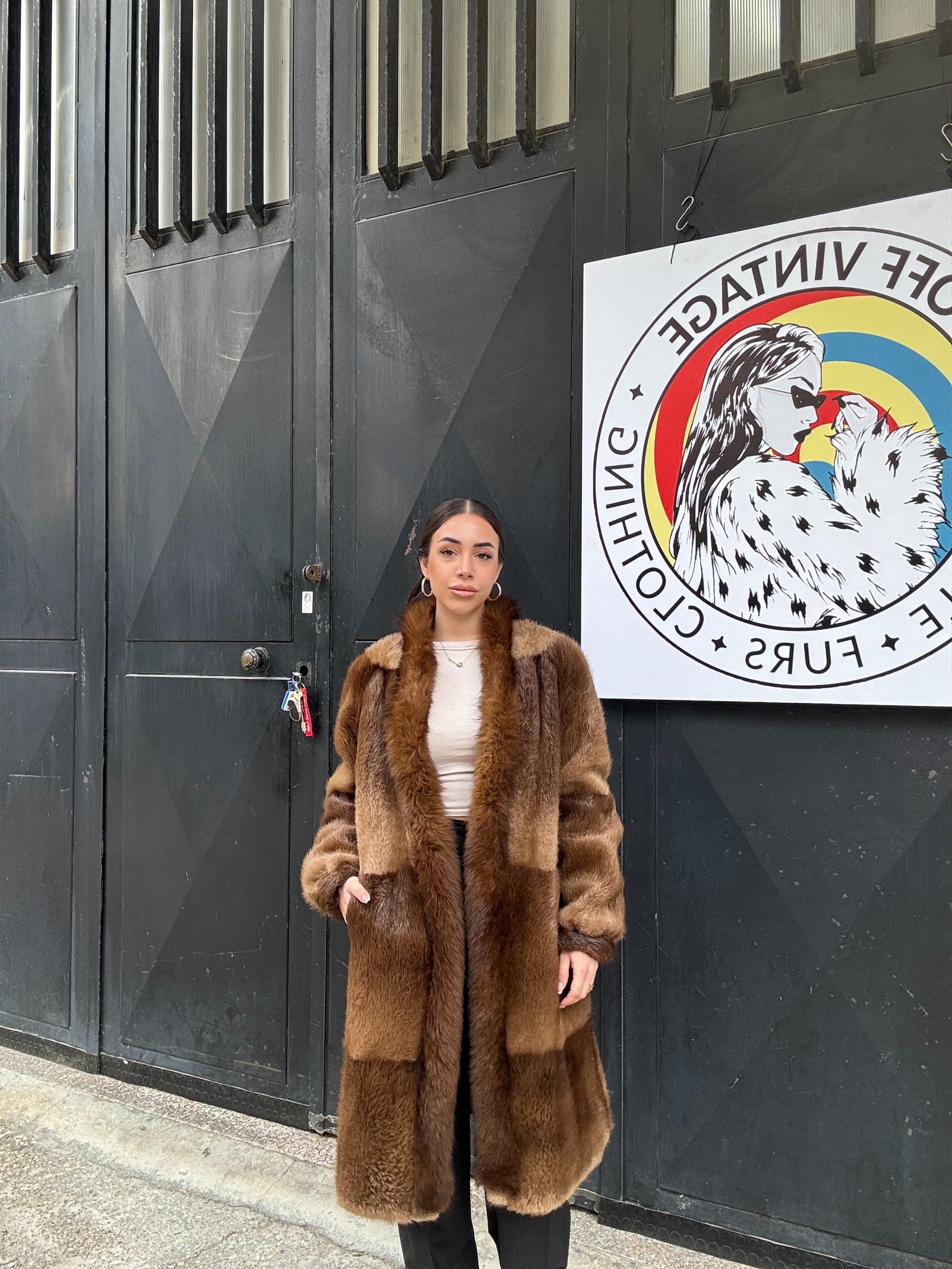 Cappotto in castoro selvaggio