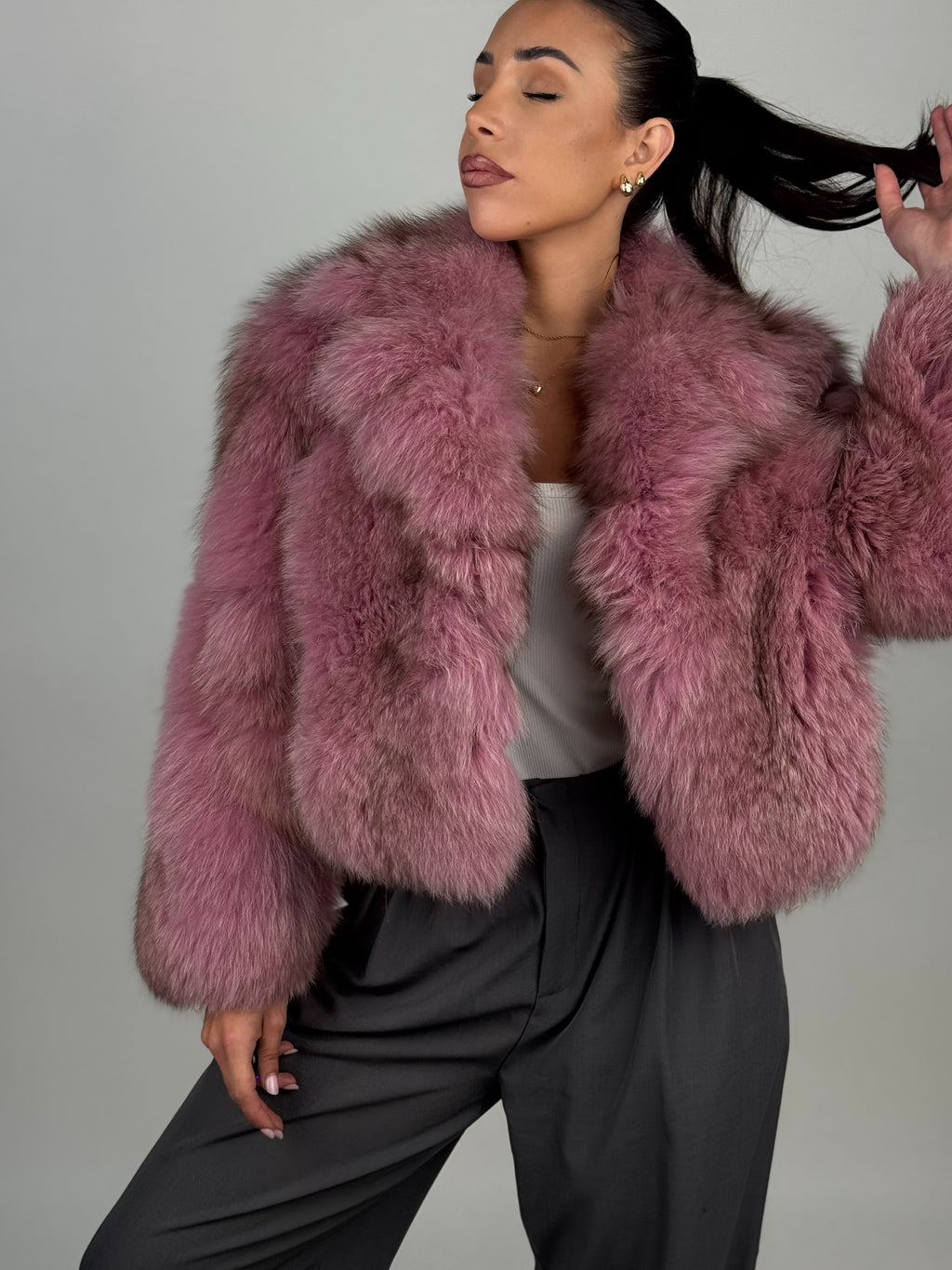 Mink Bomber Jacket