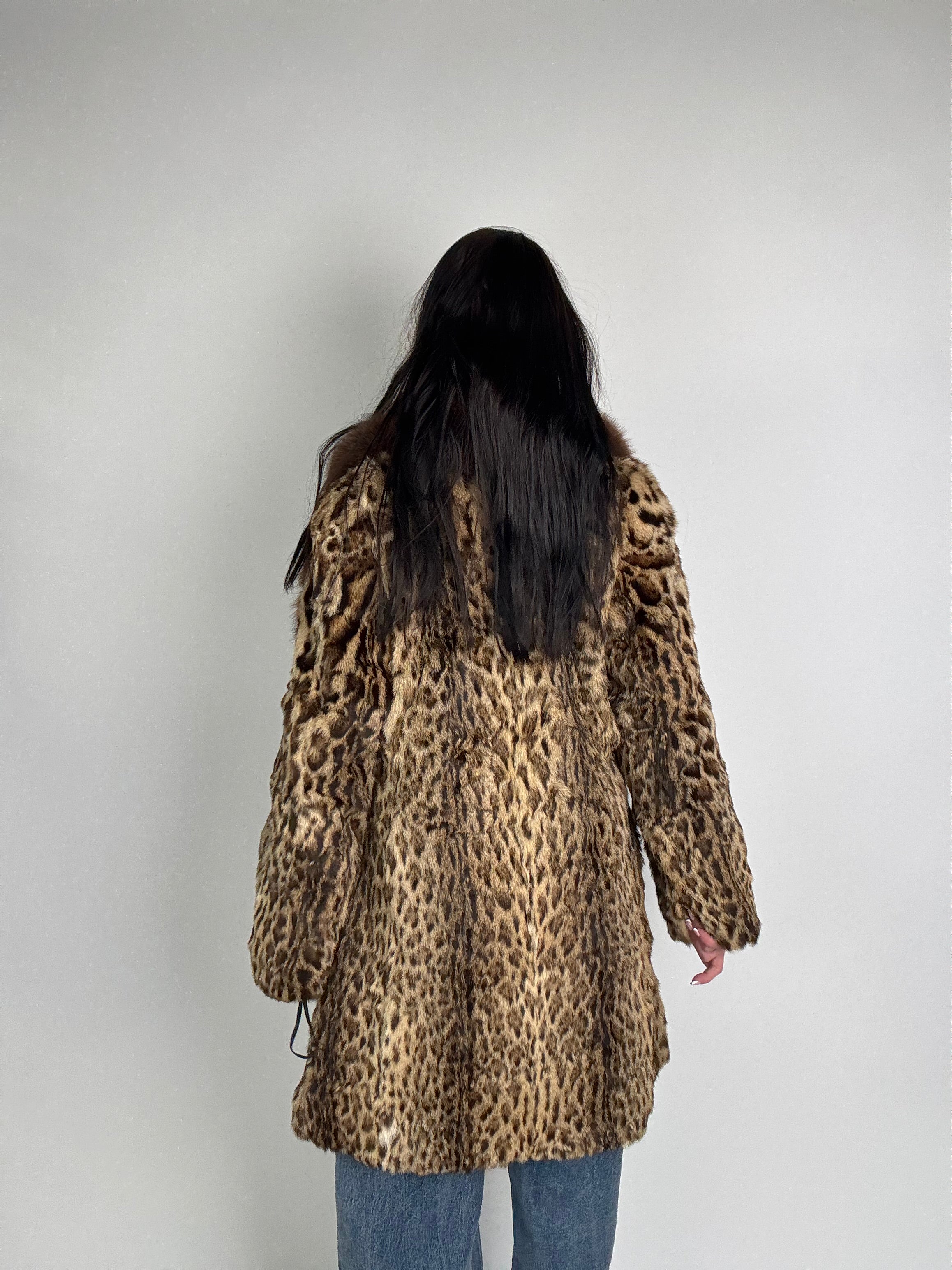 Cappotto in leopardo e volpe N37