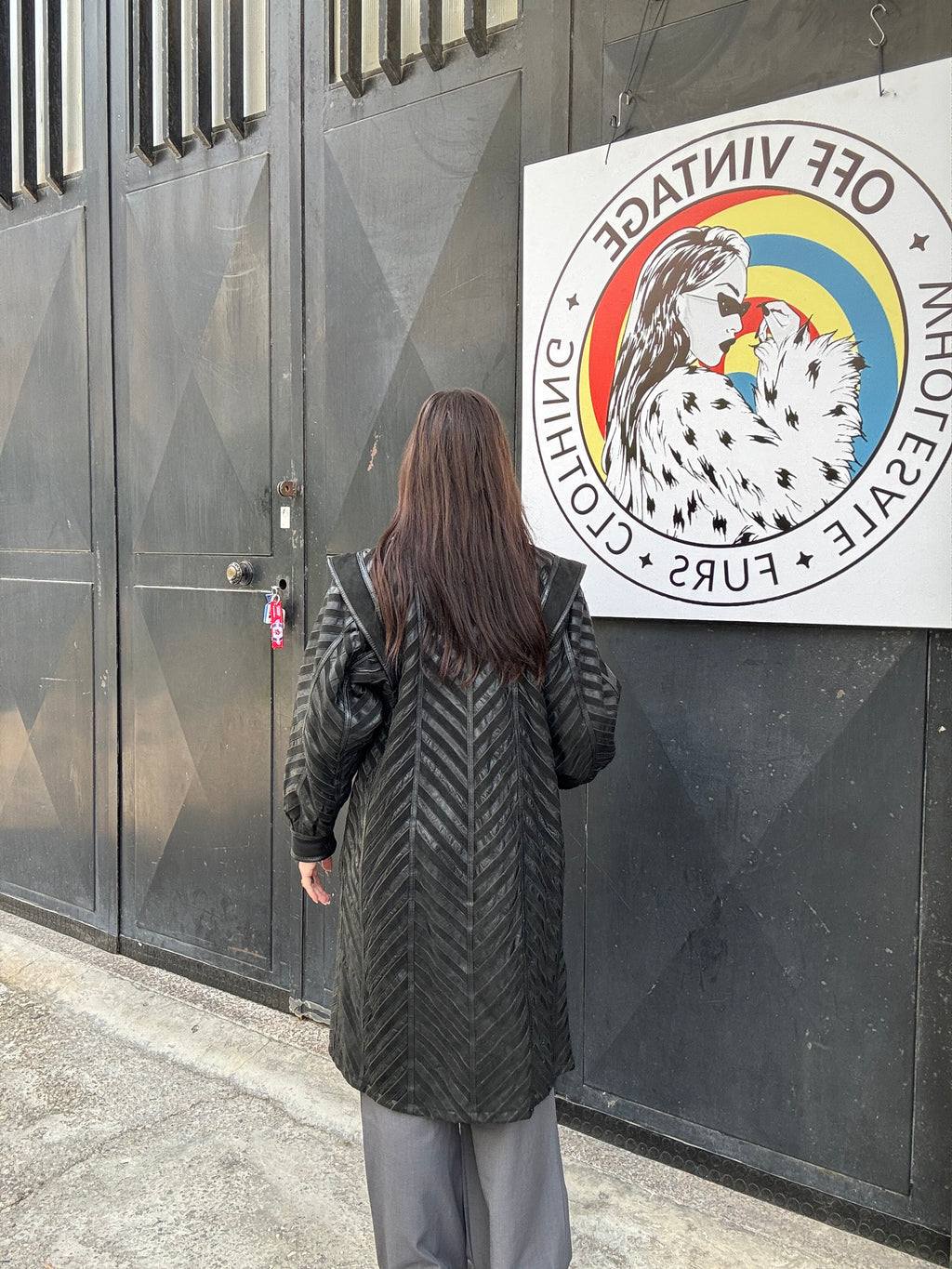 Cappotto in pelle