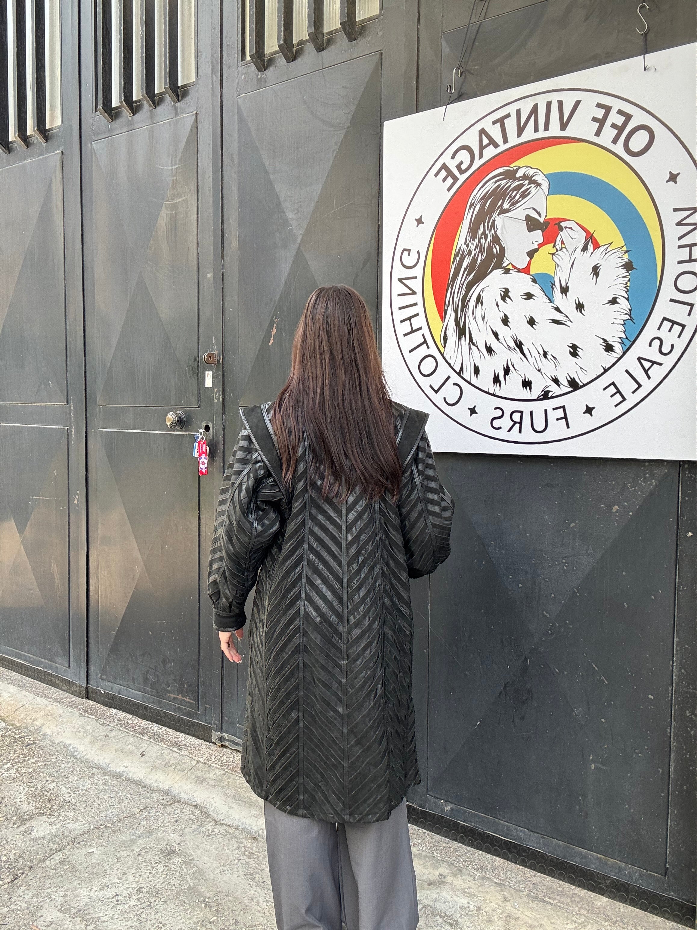 Cappotto in pelle