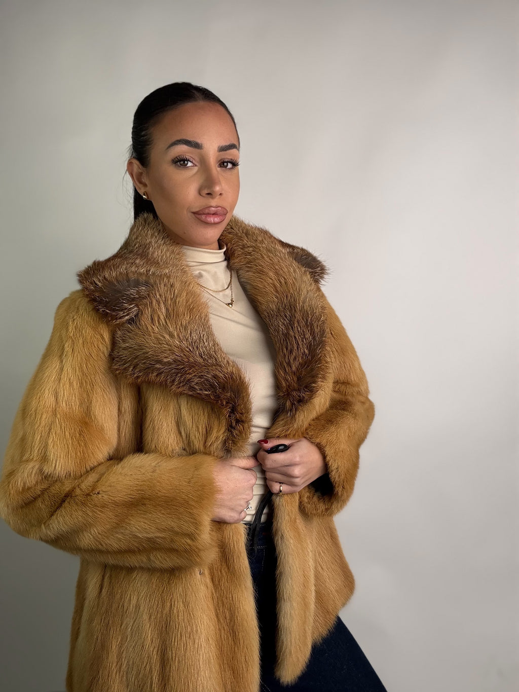 Giacca in visone e volpe N269