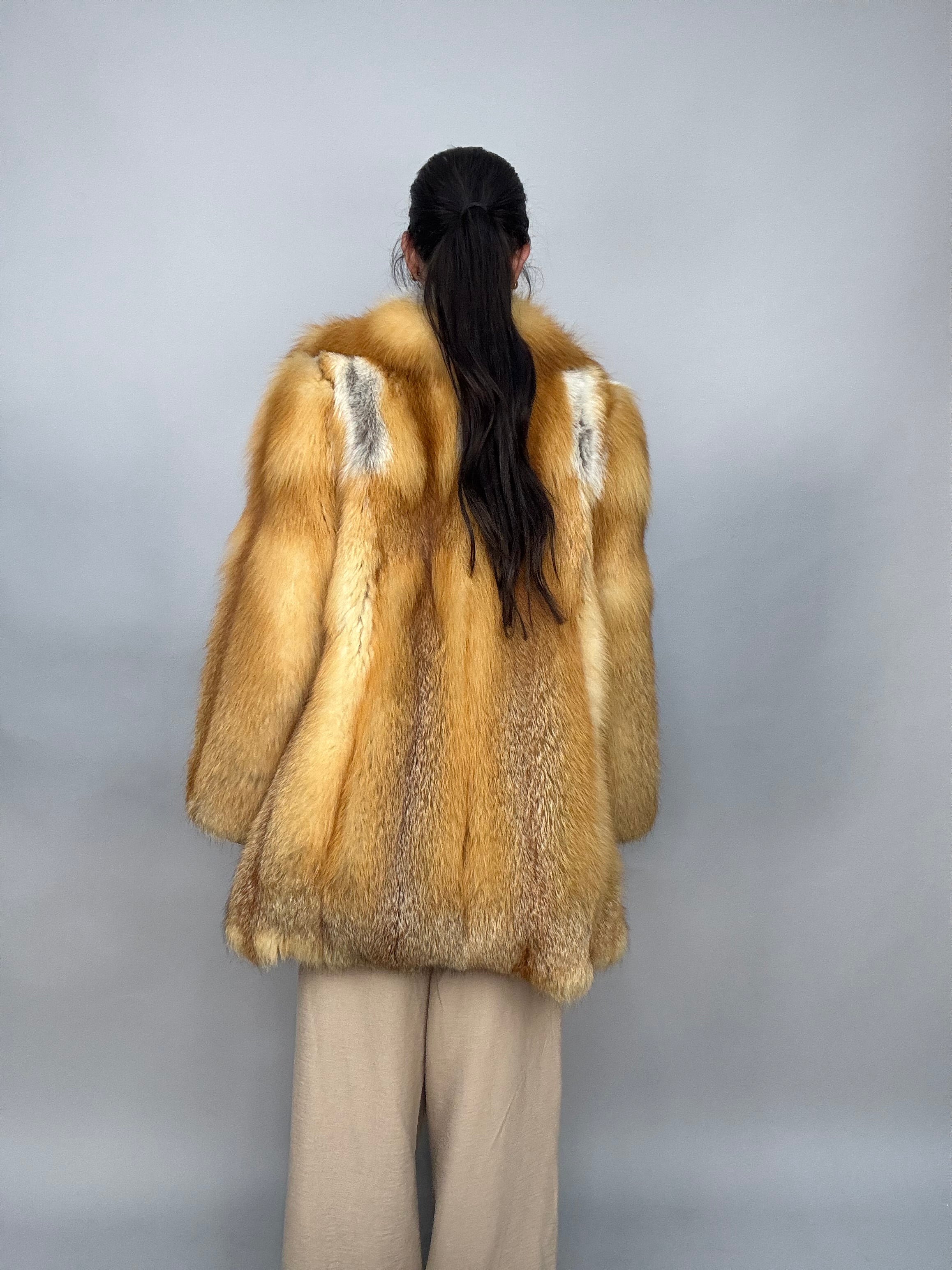 Giacca in volpe rossa