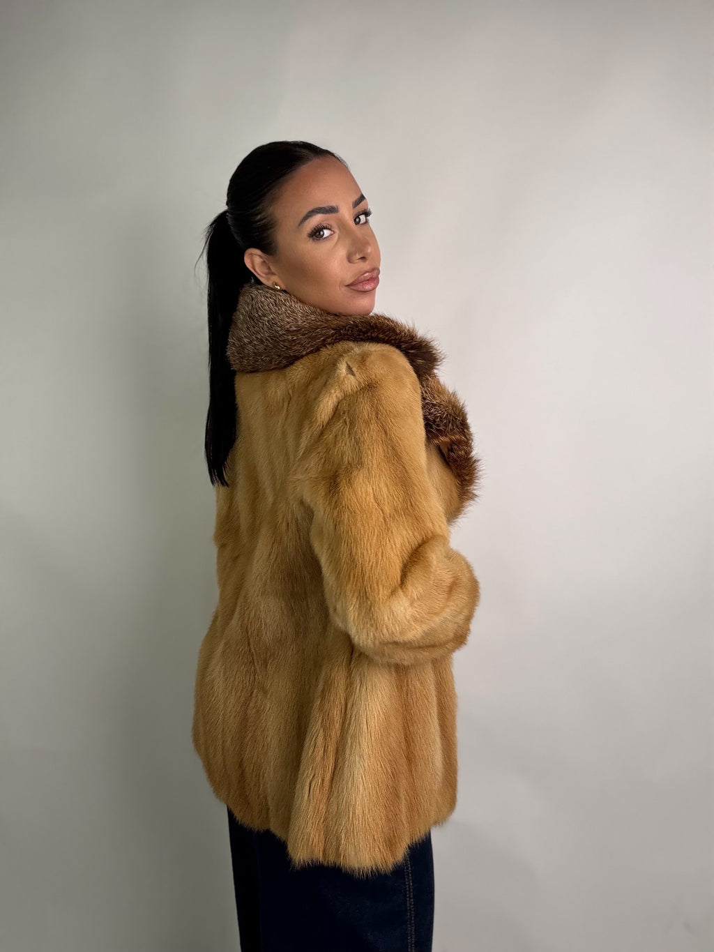 Giacca in visone e volpe N269