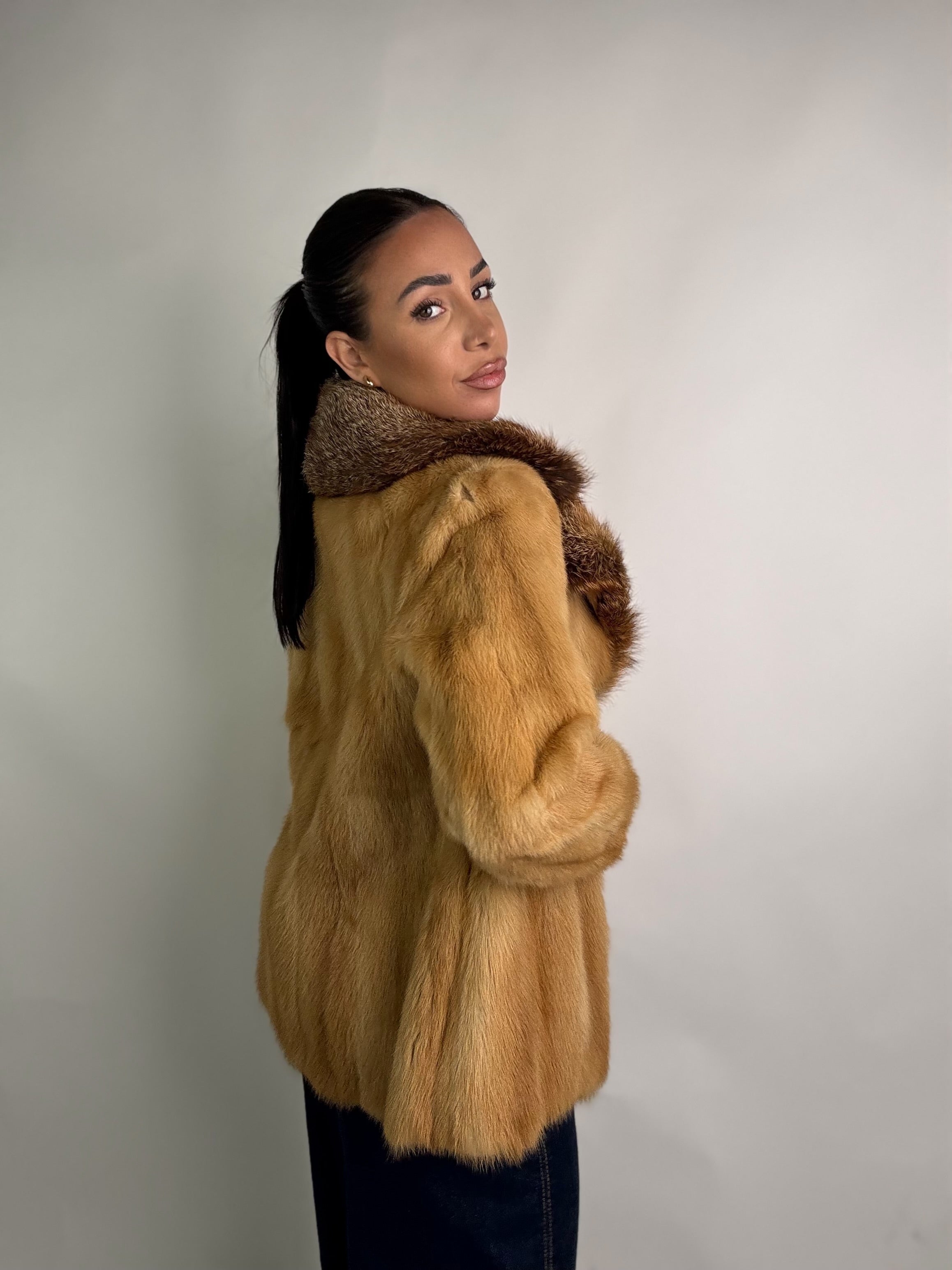 Giacca in visone e volpe N269