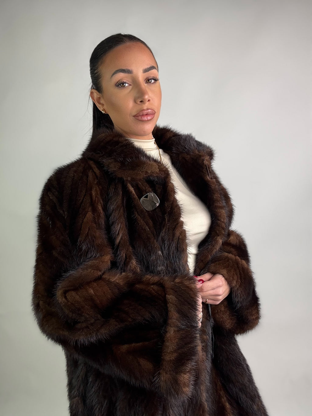 Cappotto in visone N408