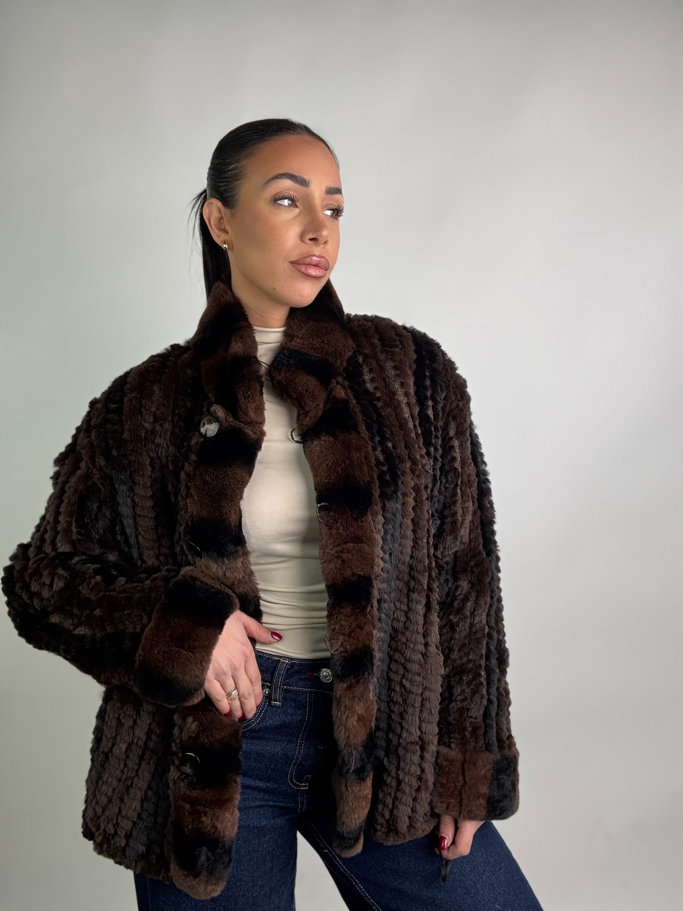 Tricot in rex cincillà