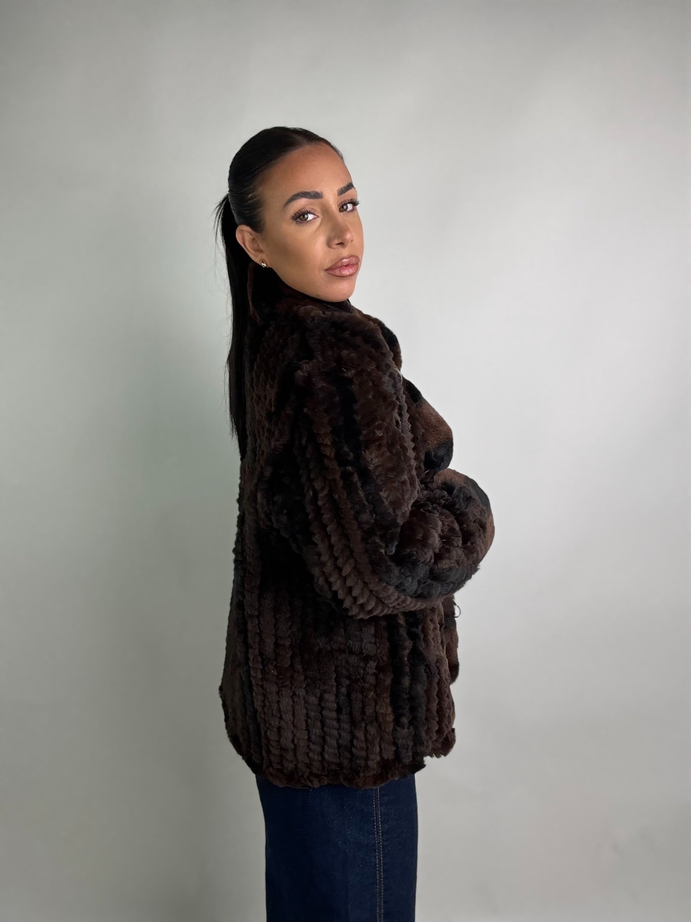 Tricot in rex cincillà