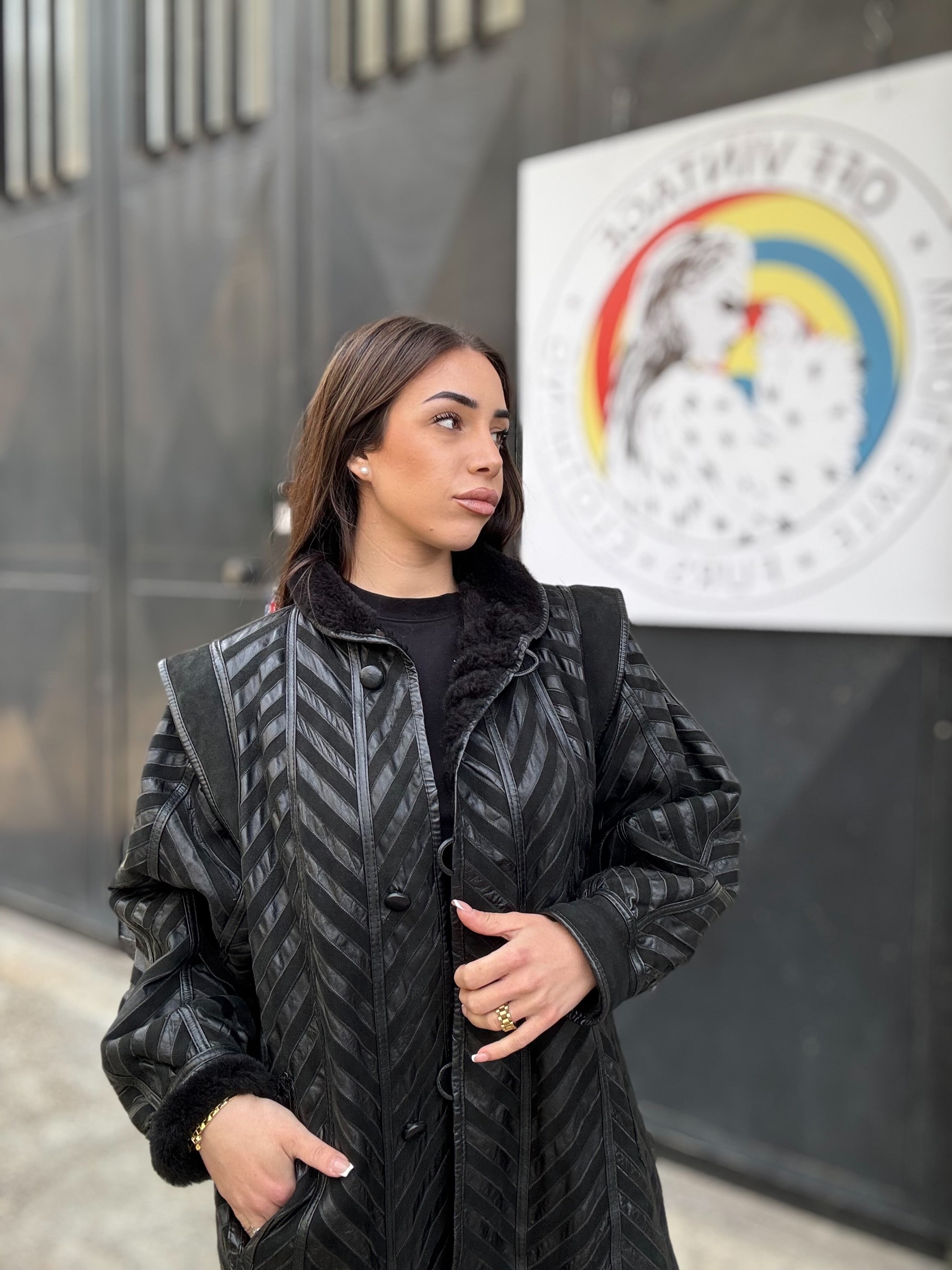 Cappotto in pelle