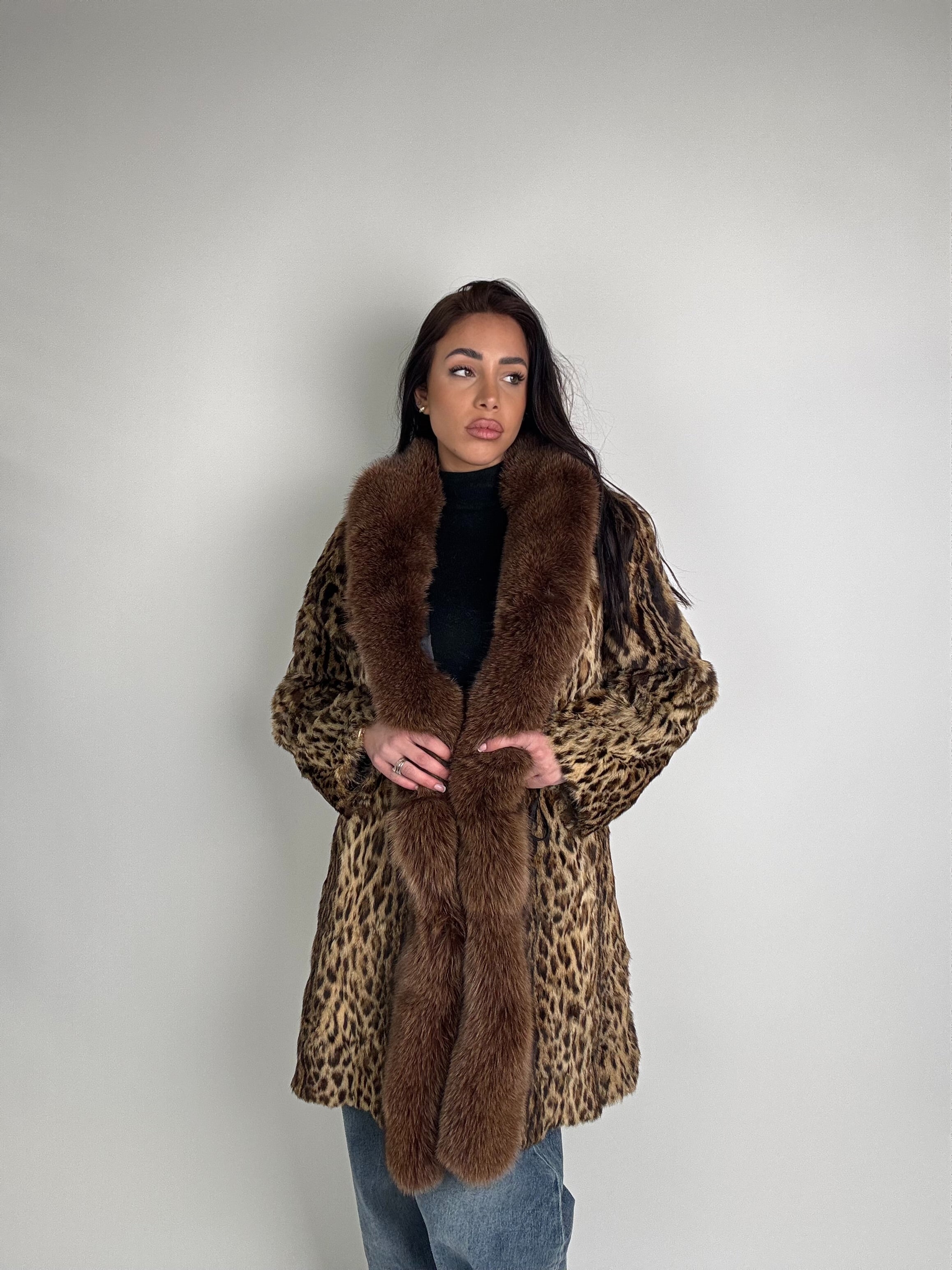Cappotto in leopardo e volpe N37
