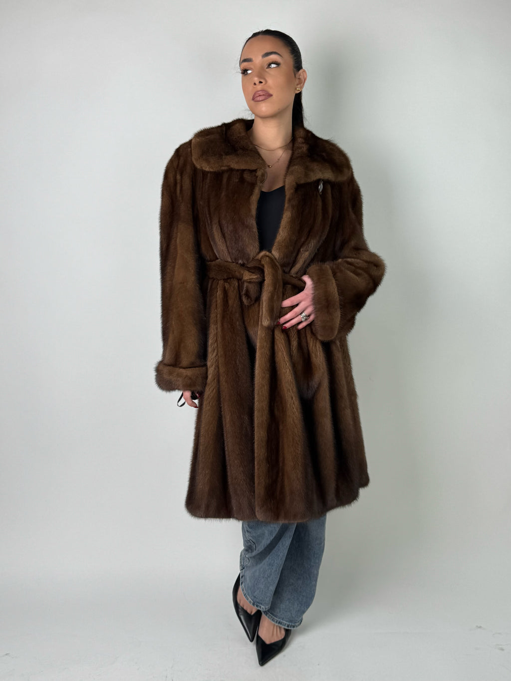 Cappotto in visone N569