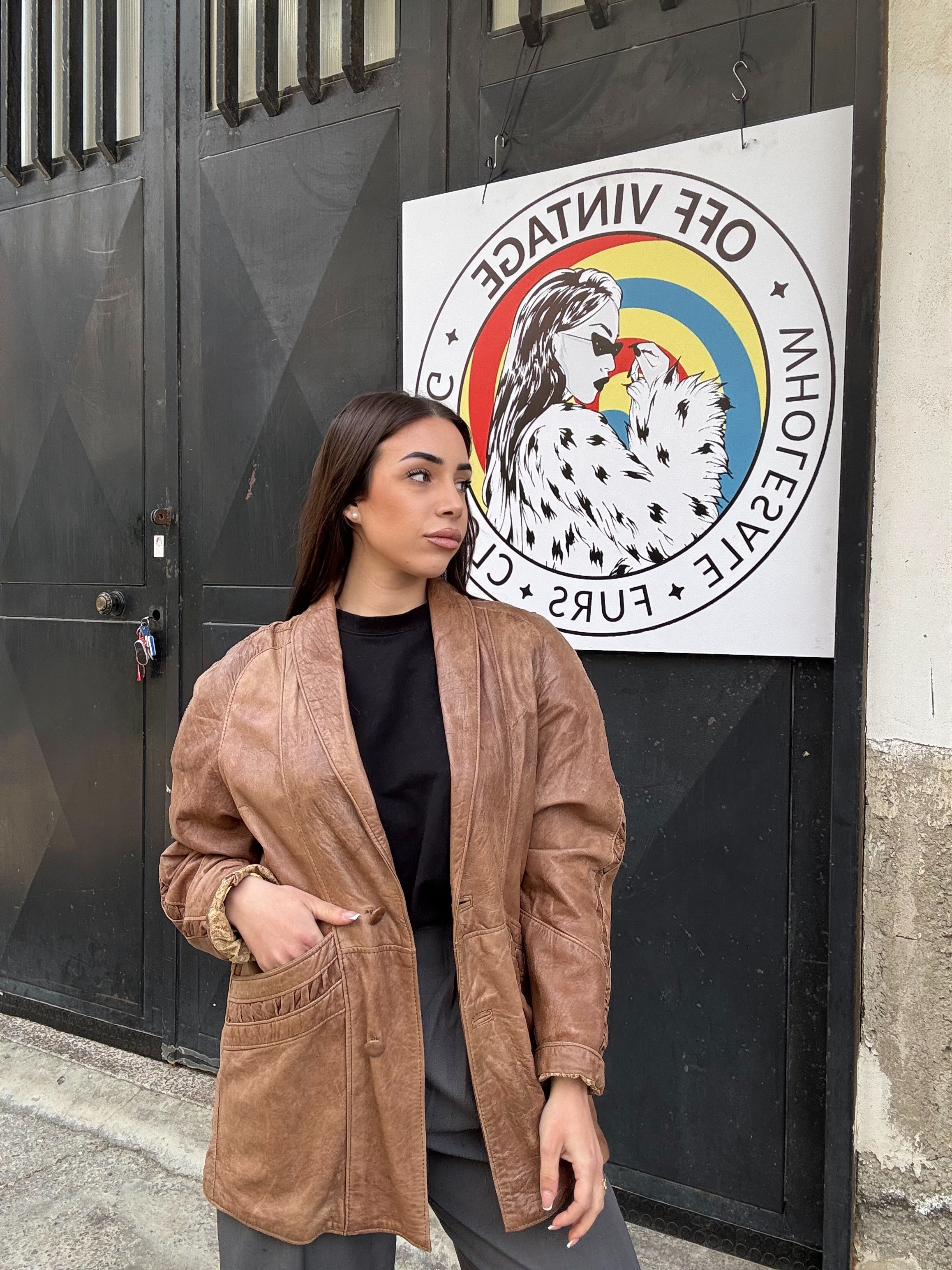 Giacca in pelle