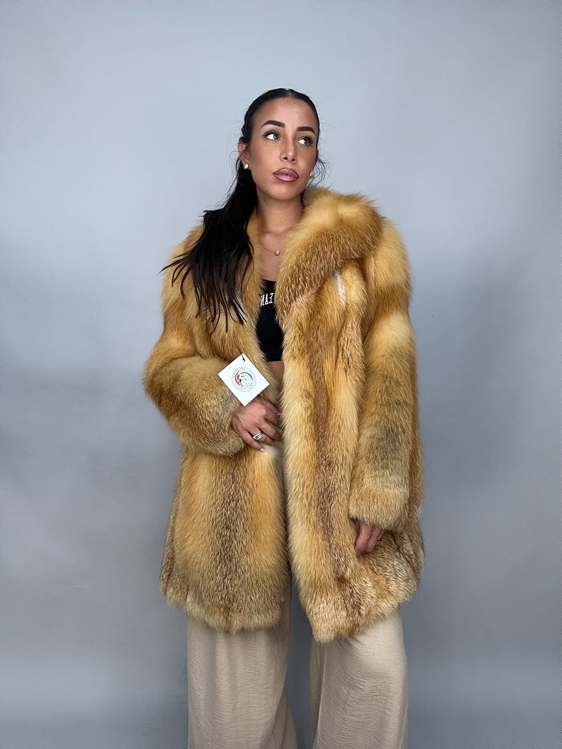 Giacca in volpe rossa