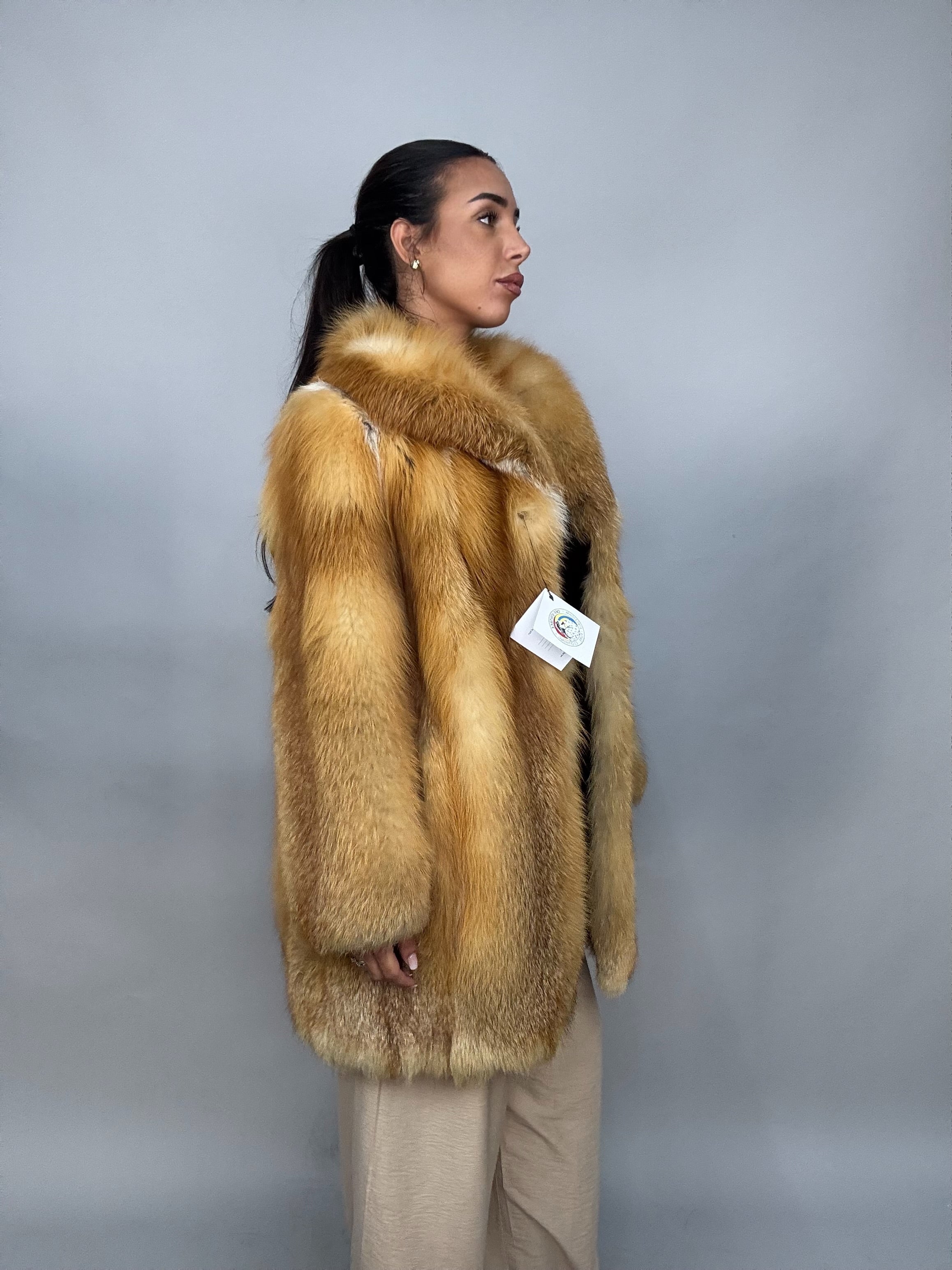 Giacca in volpe rossa