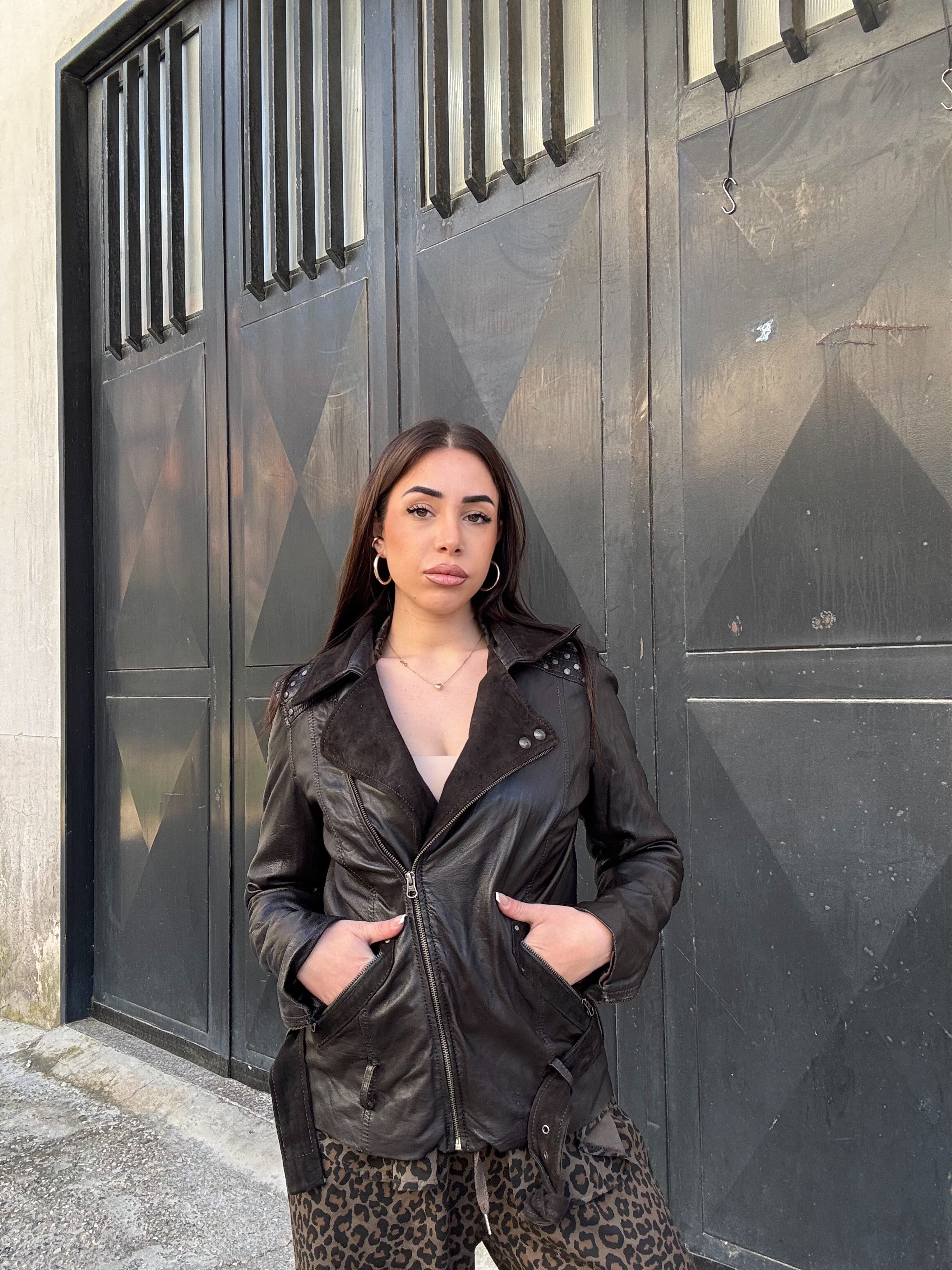 Chiodo in pelle