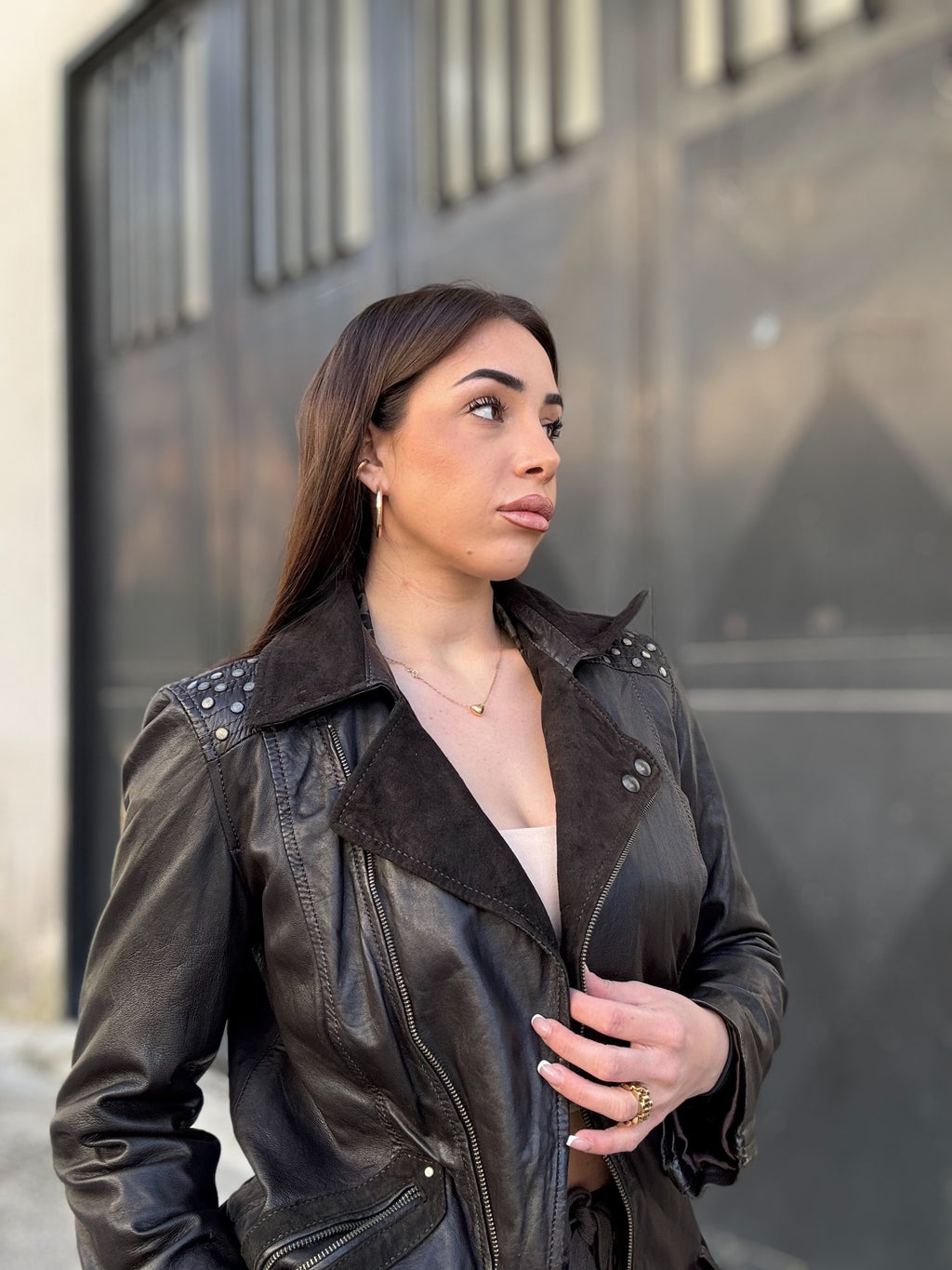 Chiodo in pelle