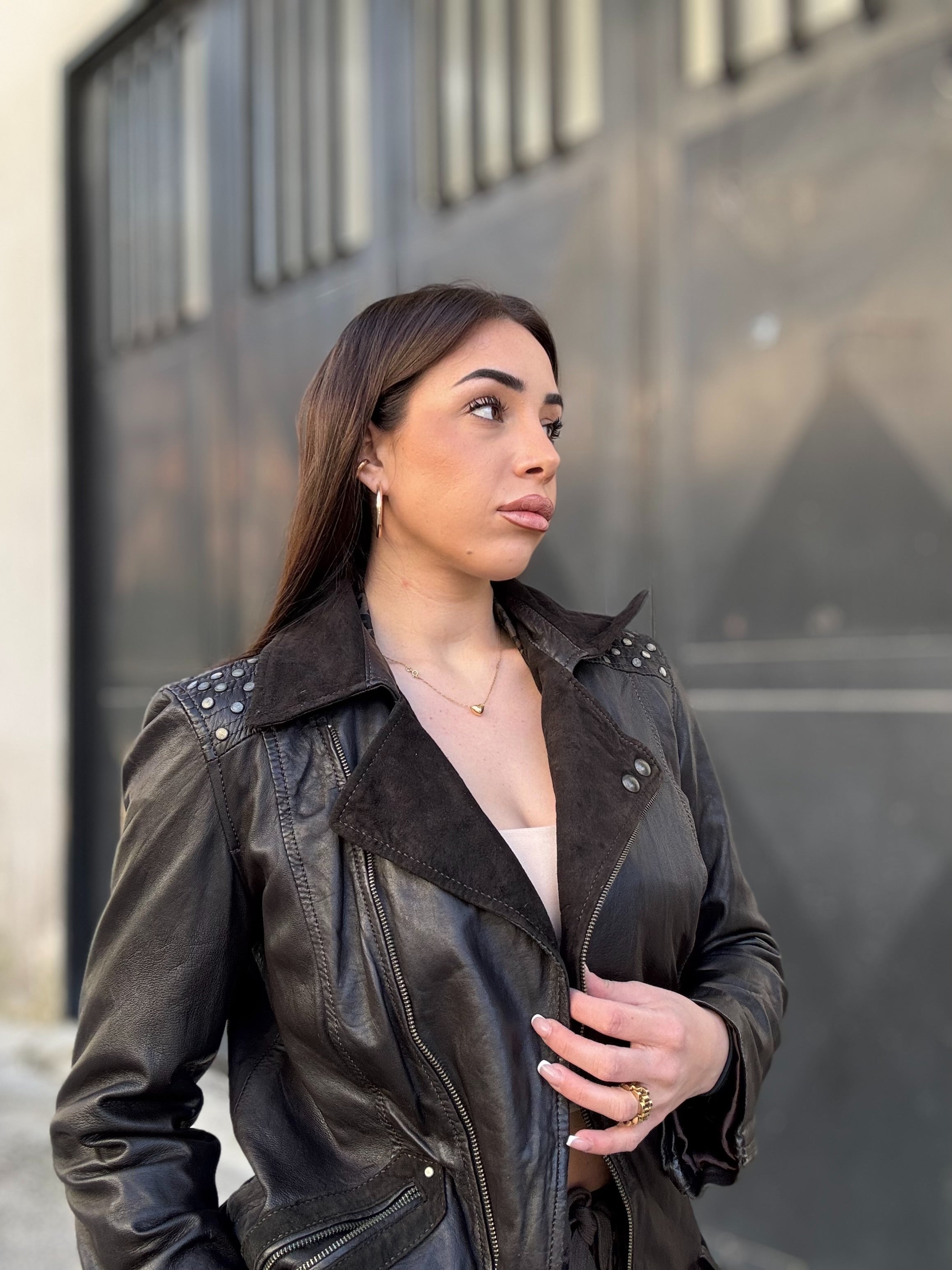 Chiodo in pelle