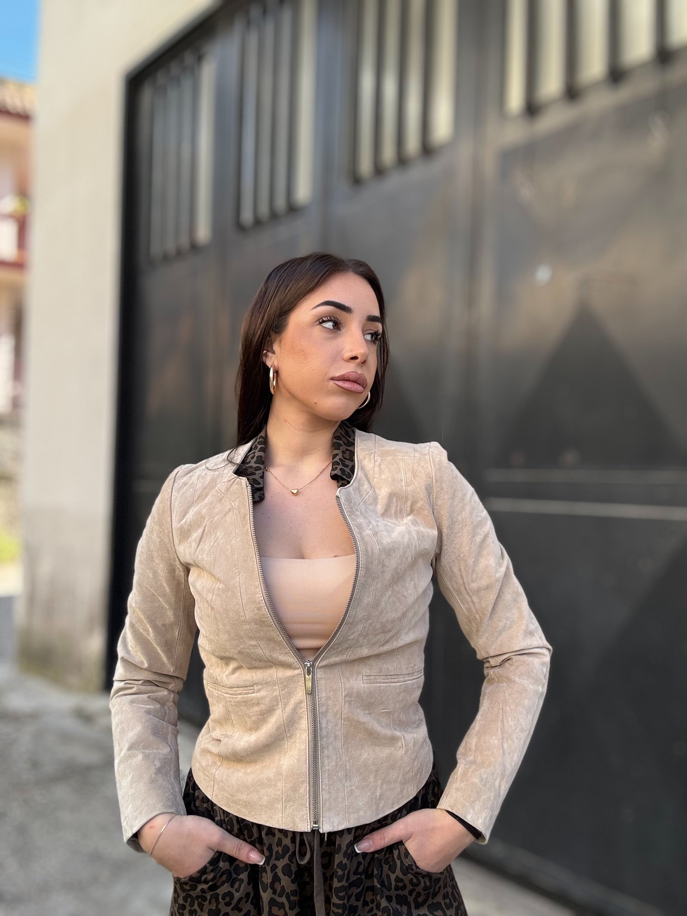 Giacca in pelle