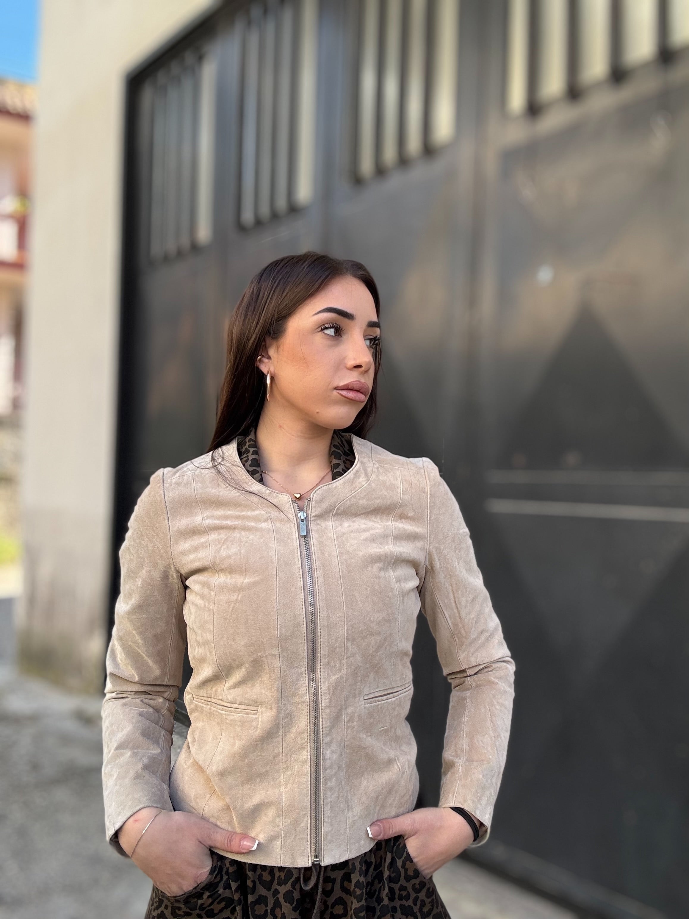 Giacca in pelle