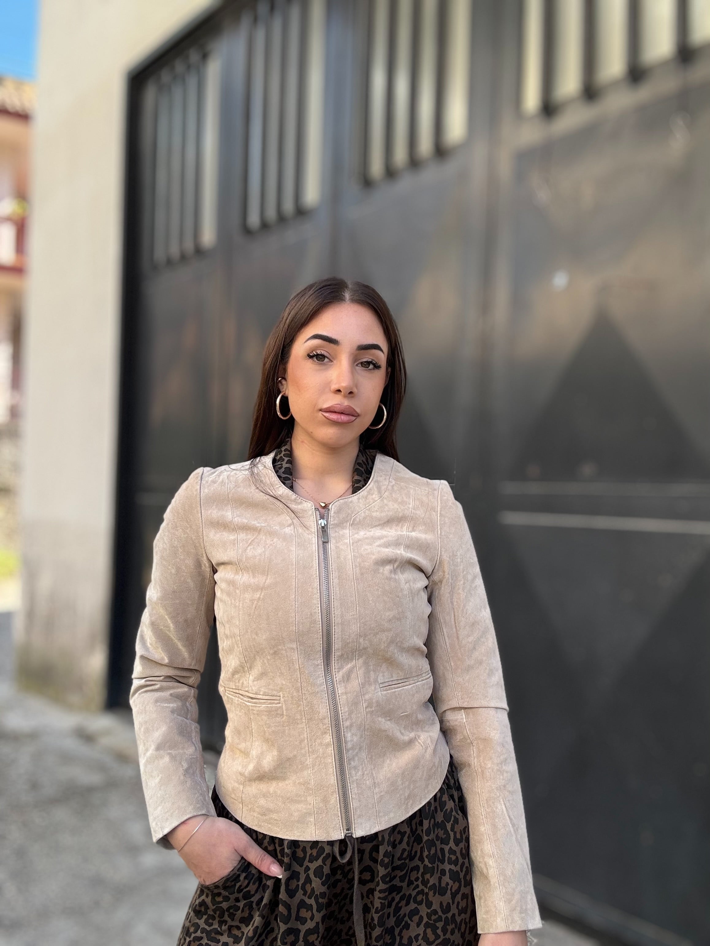 Giacca in pelle