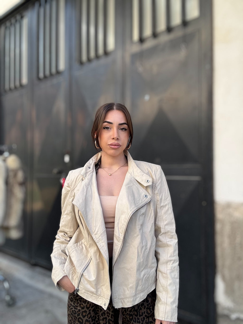 Chiodo in pelle