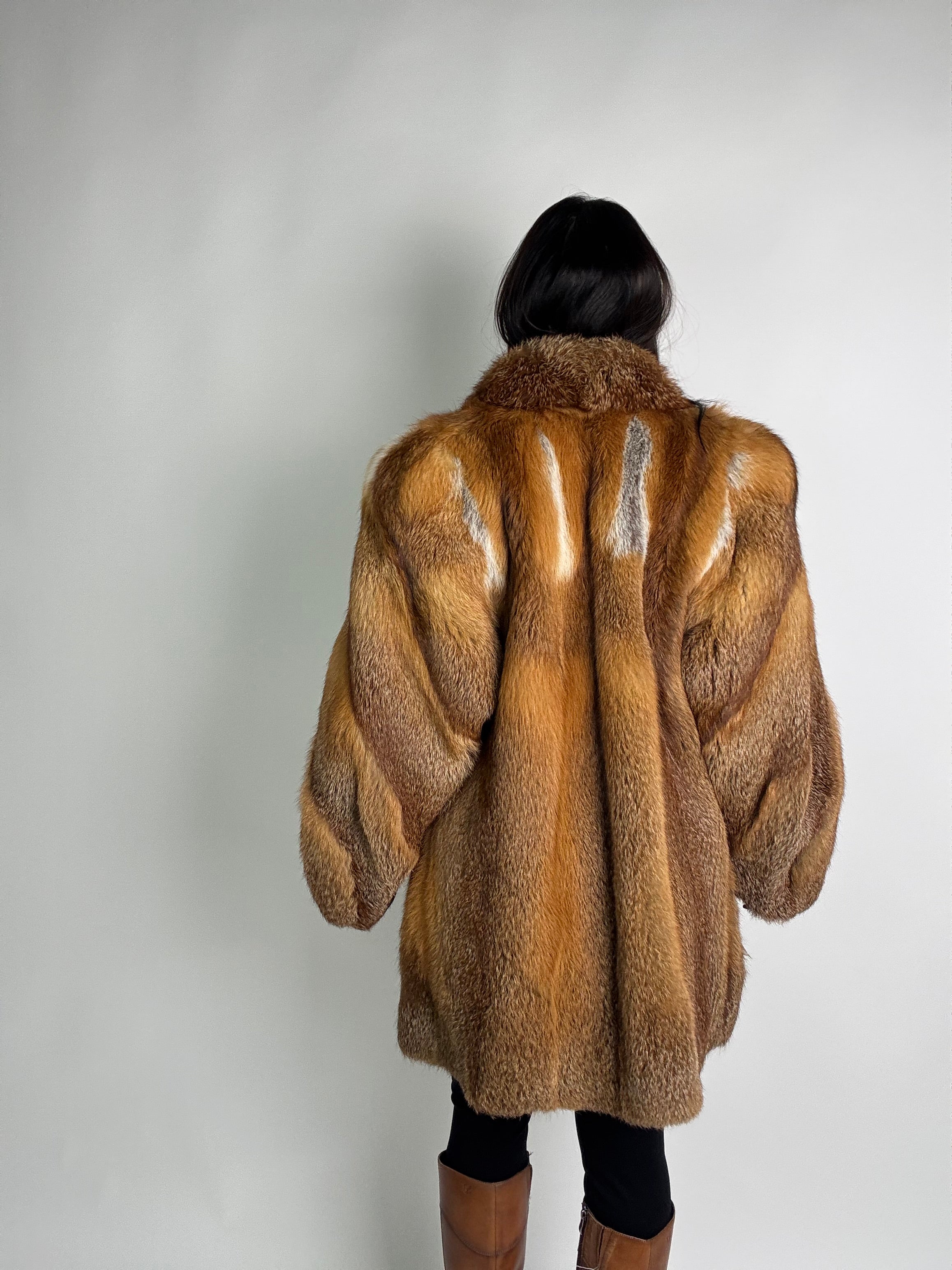 Giacca in volpe rossa N88