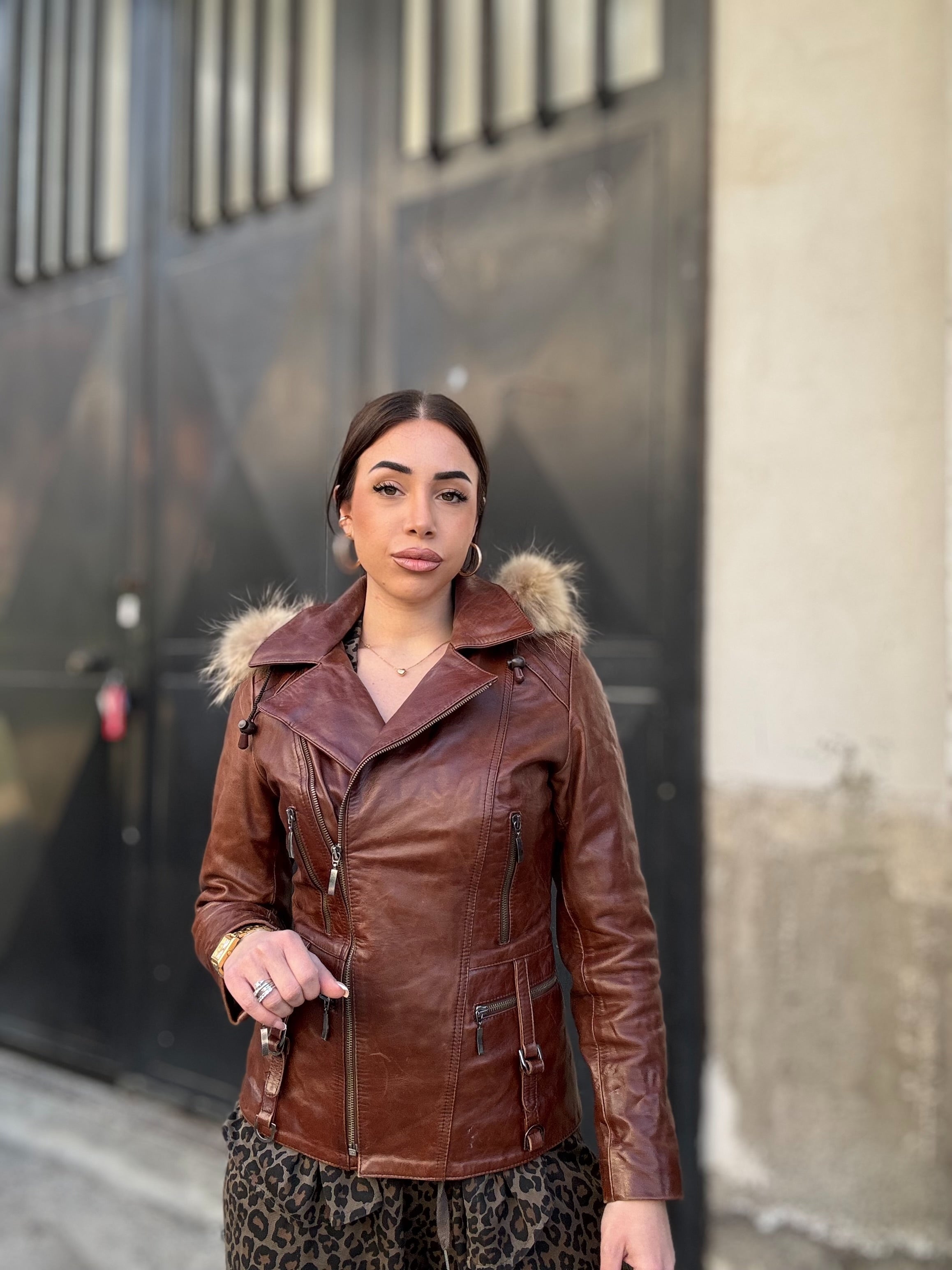 Giacca in pelle