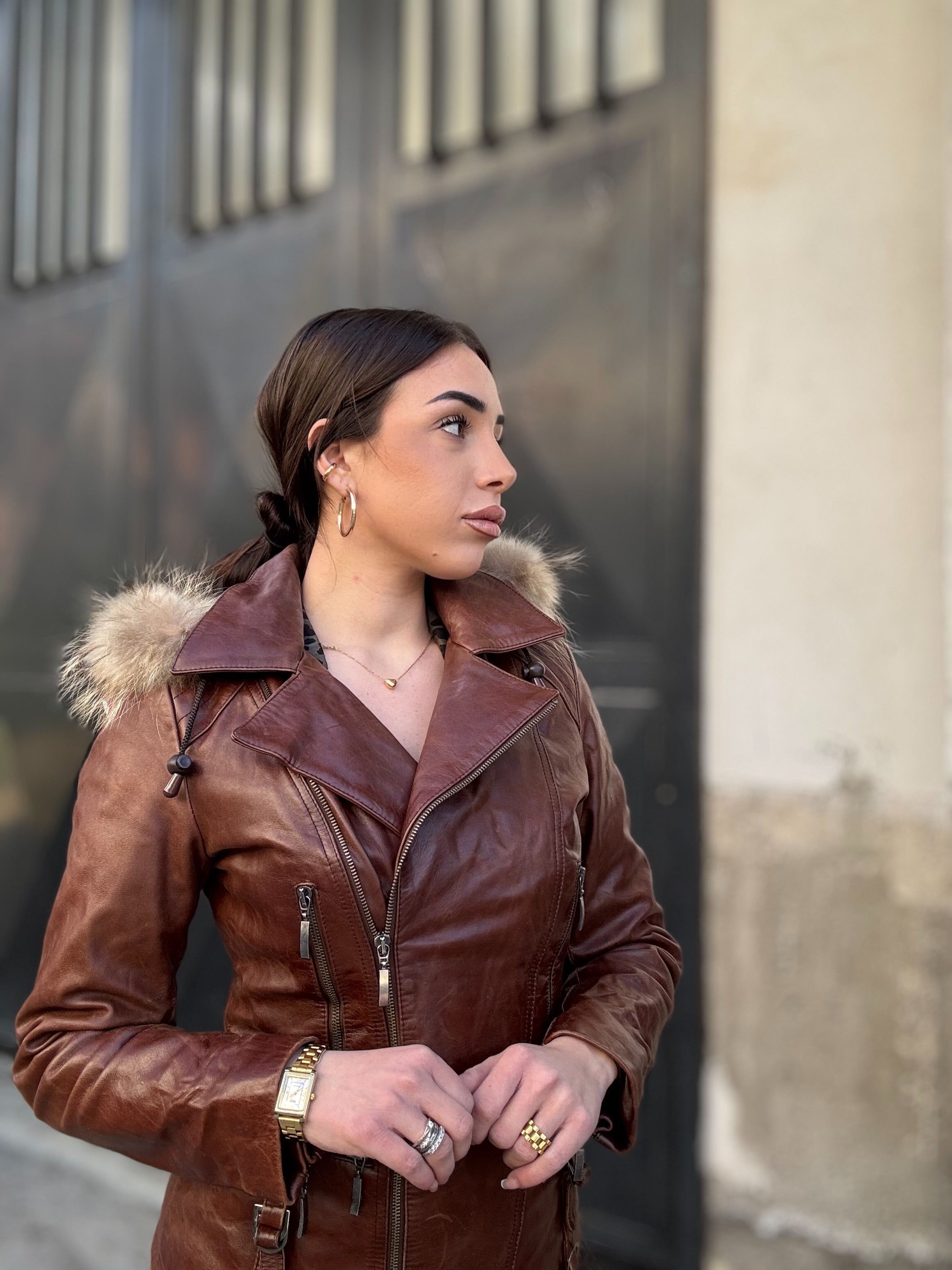 Giacca in pelle