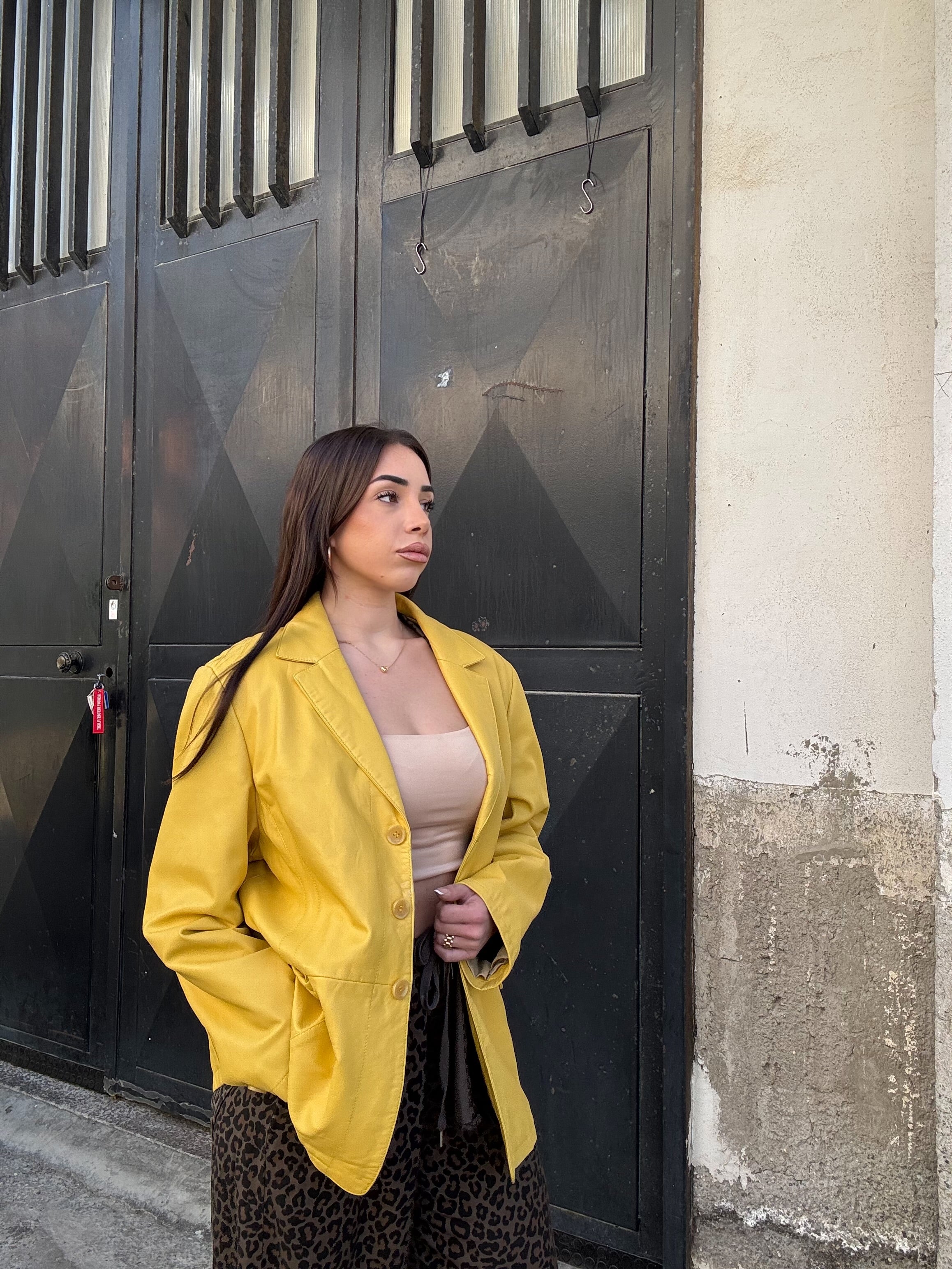 Giacca in pelle