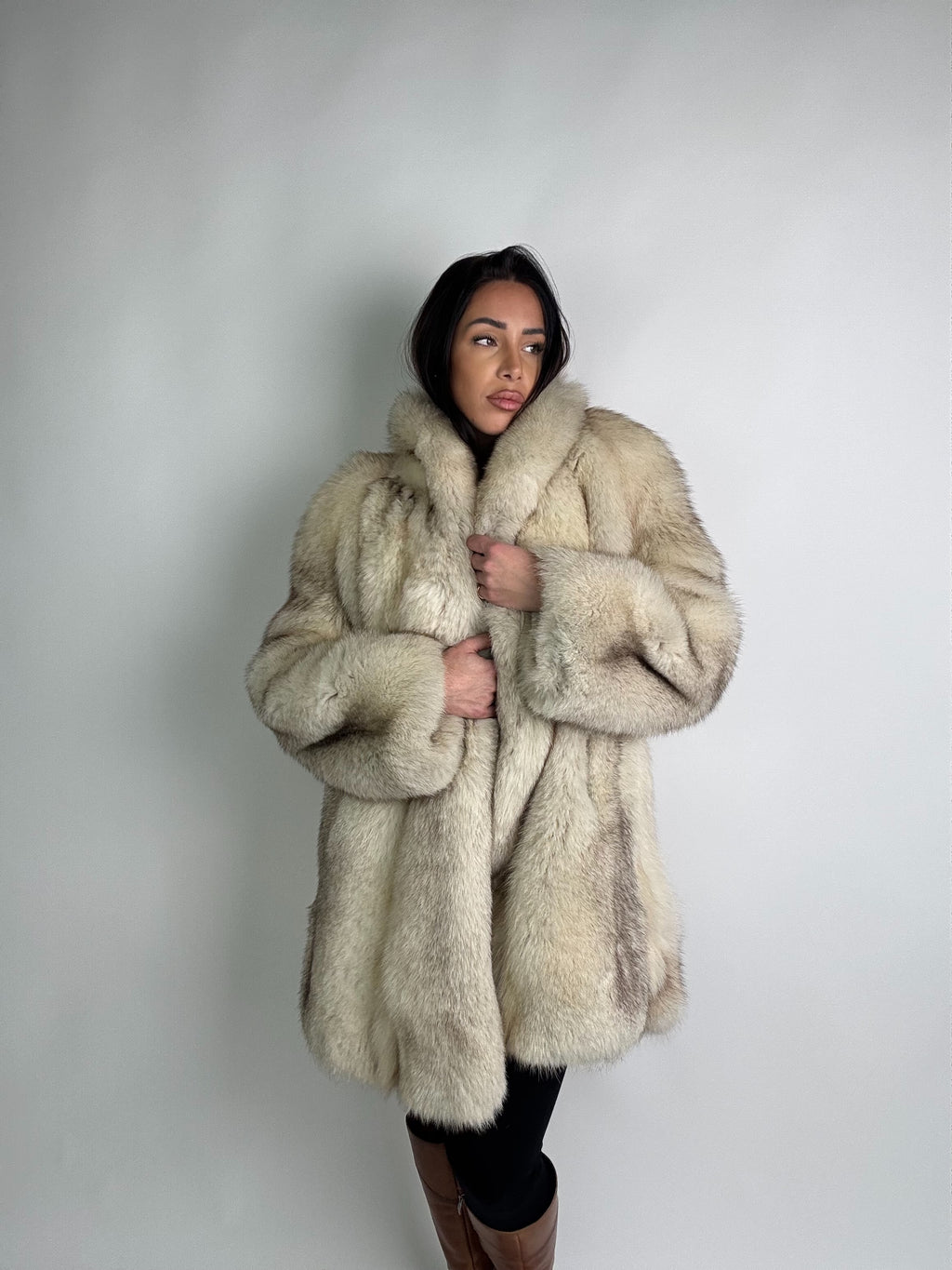 Giacca in volpe della groenlandia N87