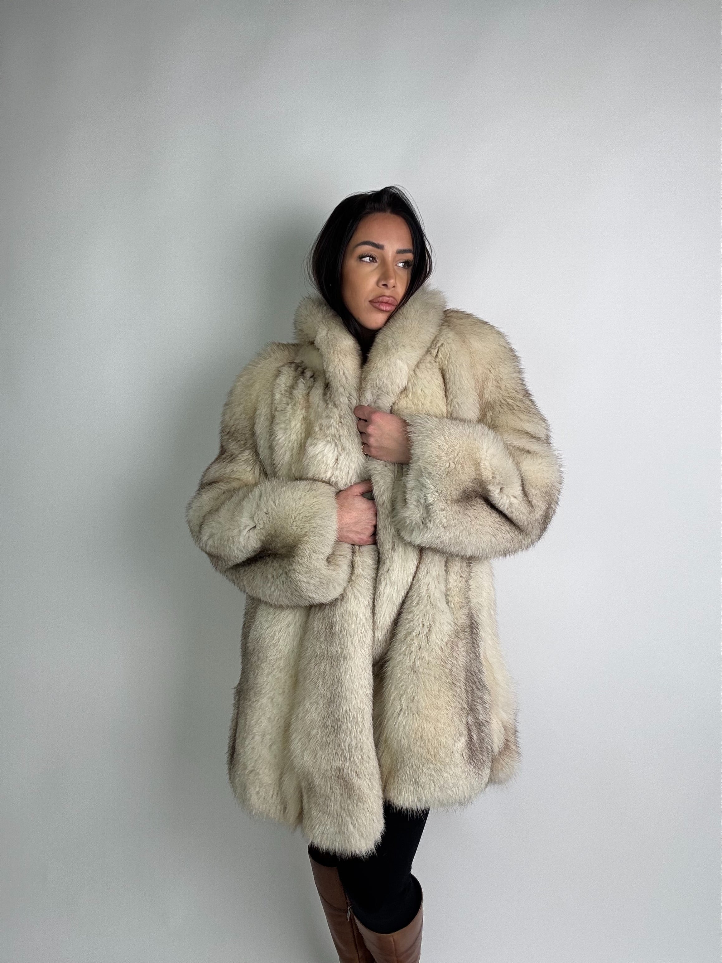 Giacca in volpe della groenlandia N87