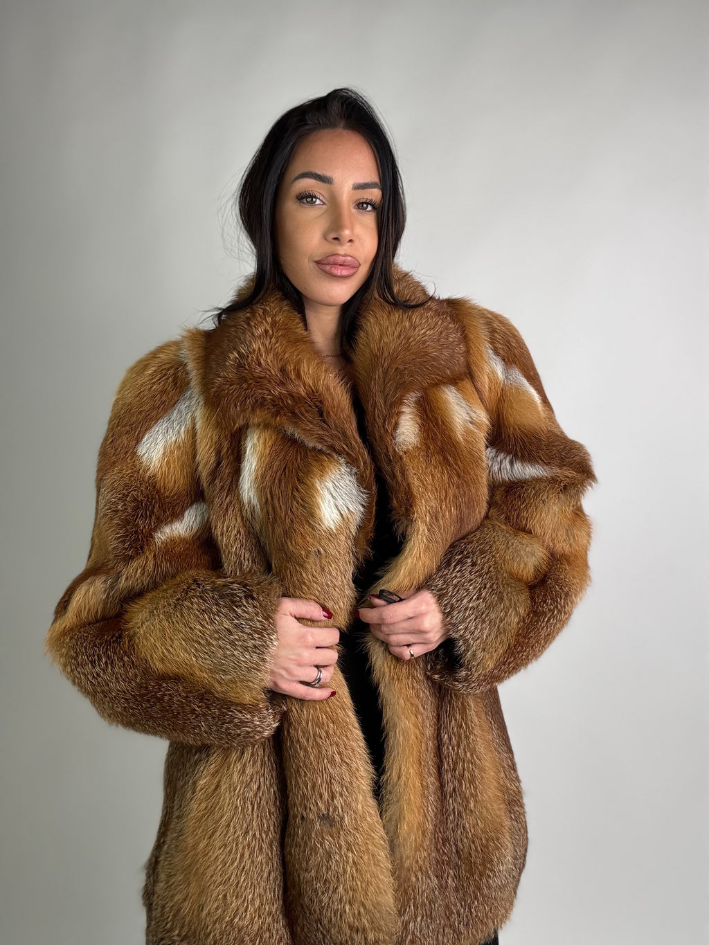 Giacca in volpe rossa N88