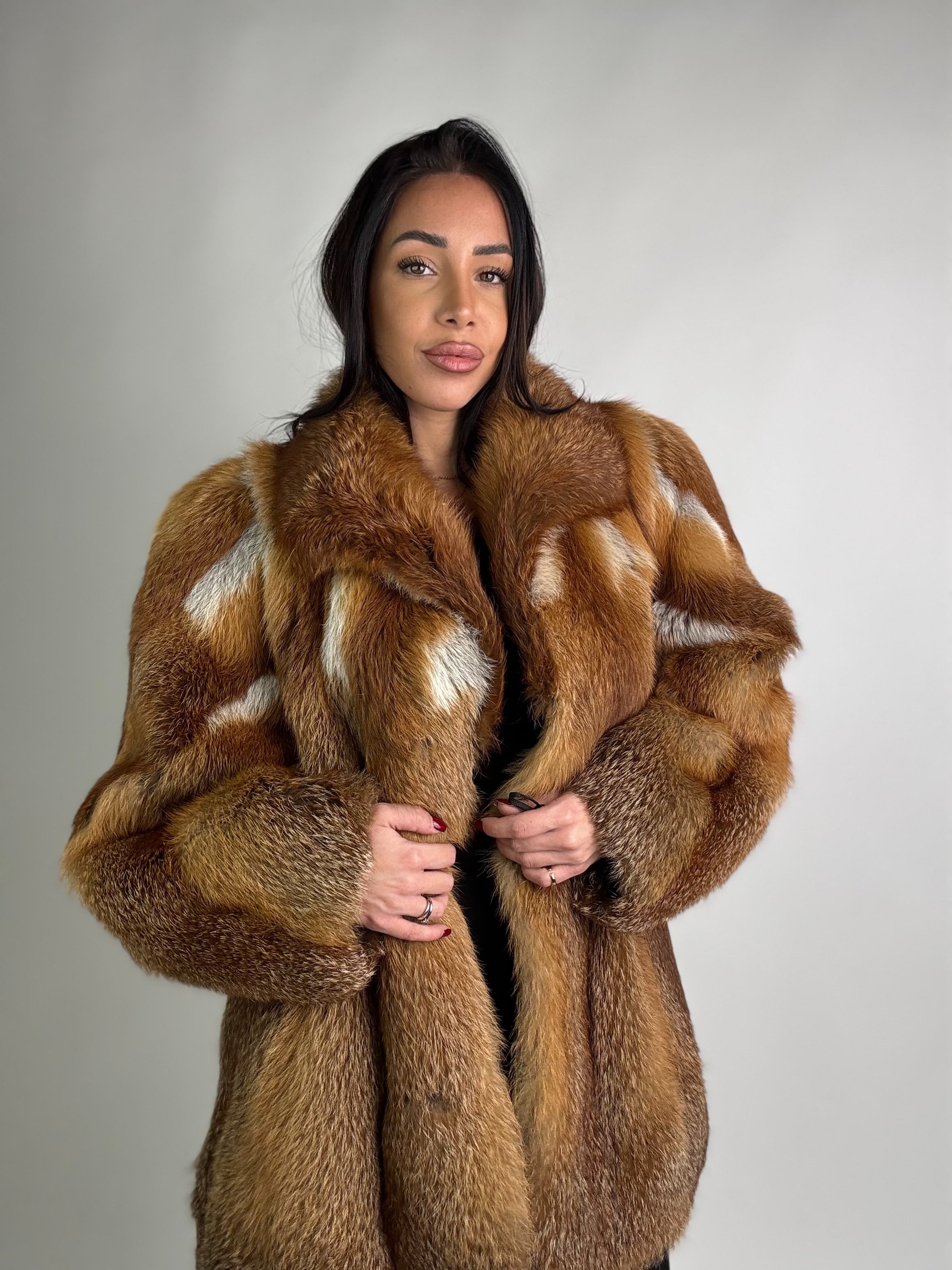 Giacca in volpe rossa N88