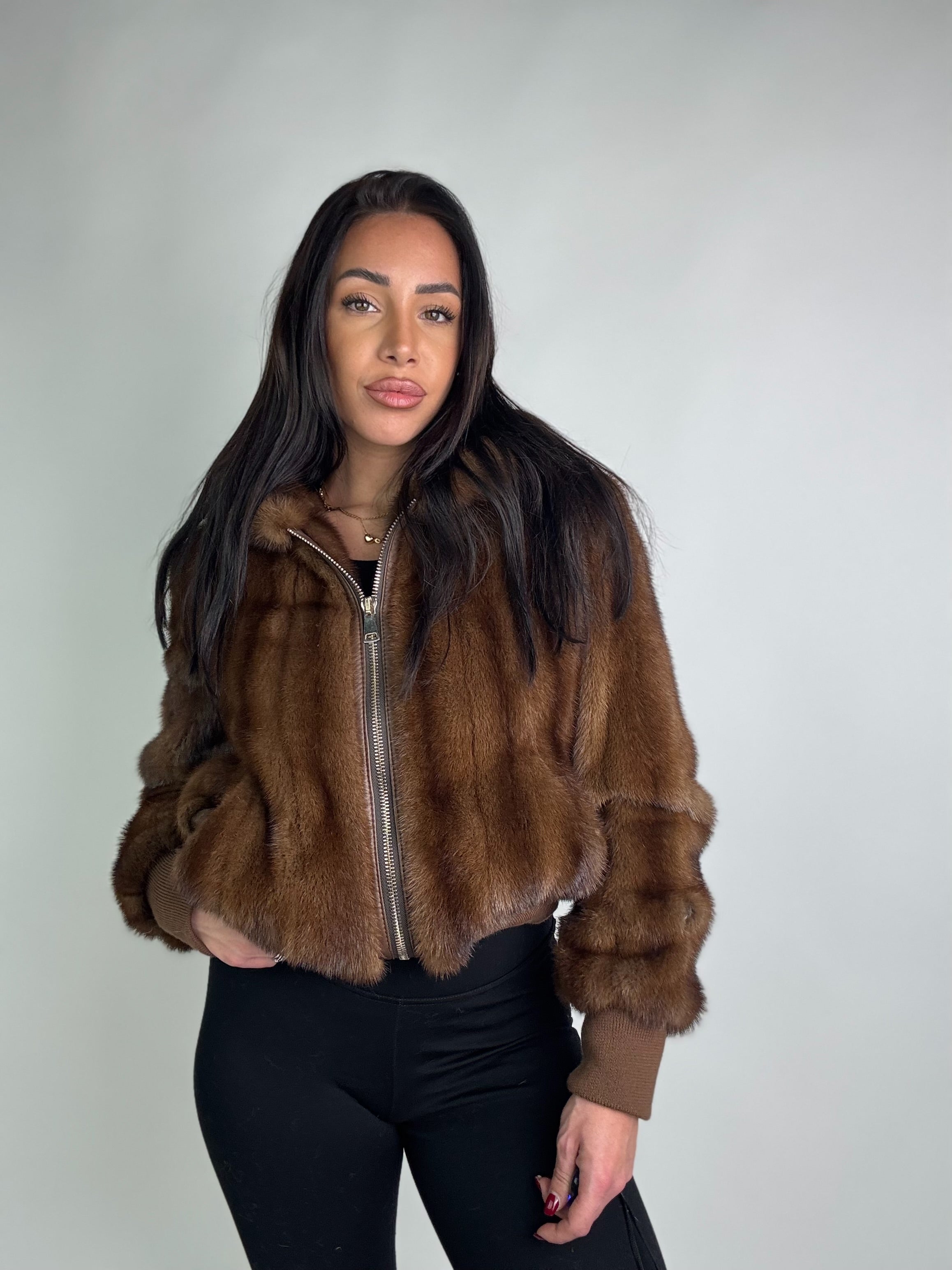 Bomber in visone N74