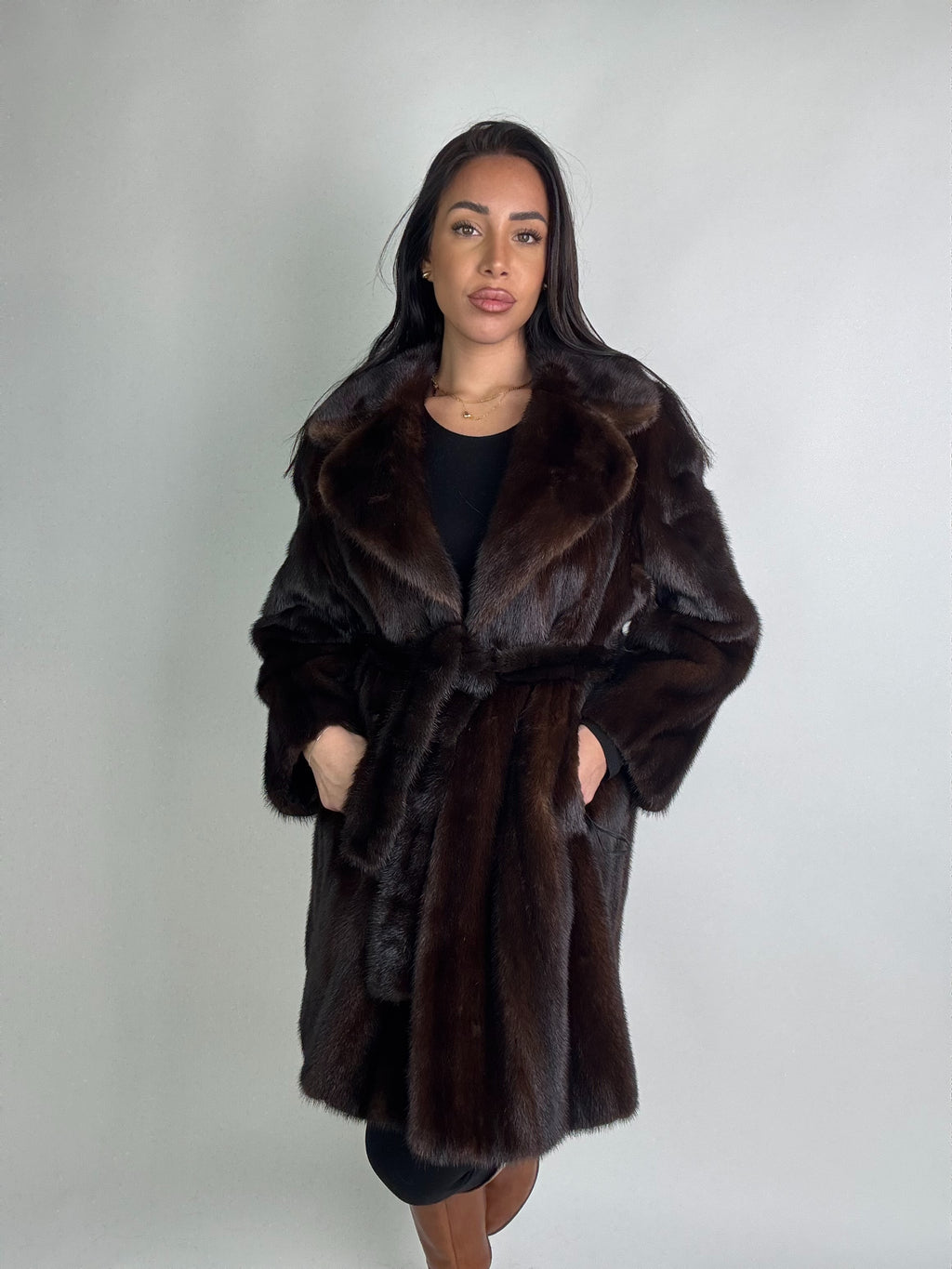 Cappotto in visone N411