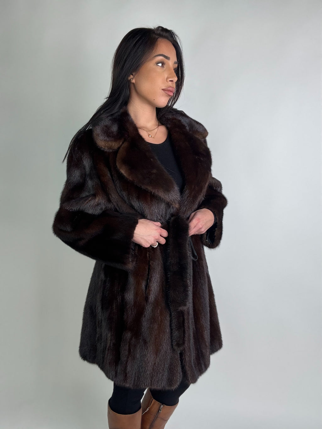 Cappotto in visone N411