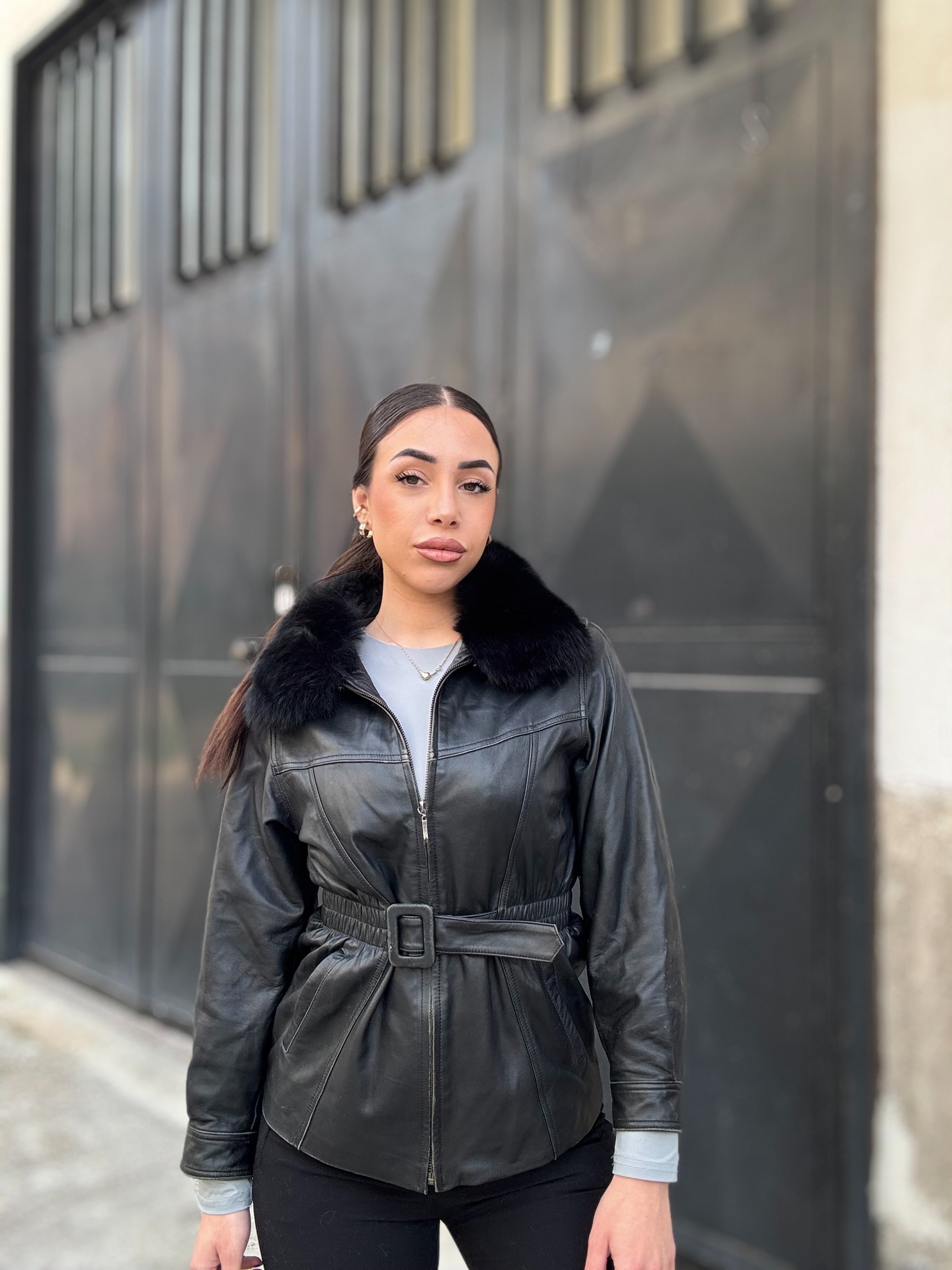 Giacca in pelle