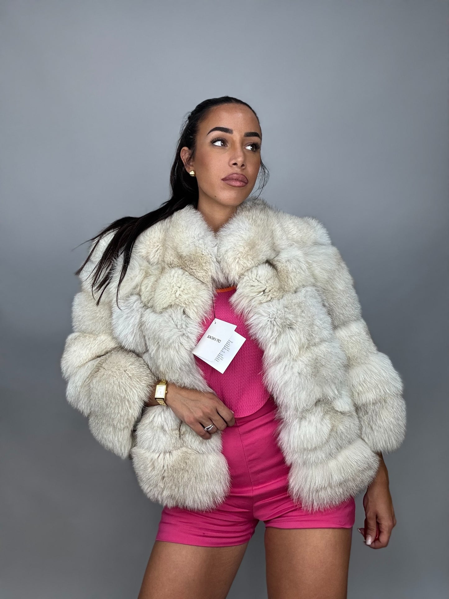 Silver fox jacket