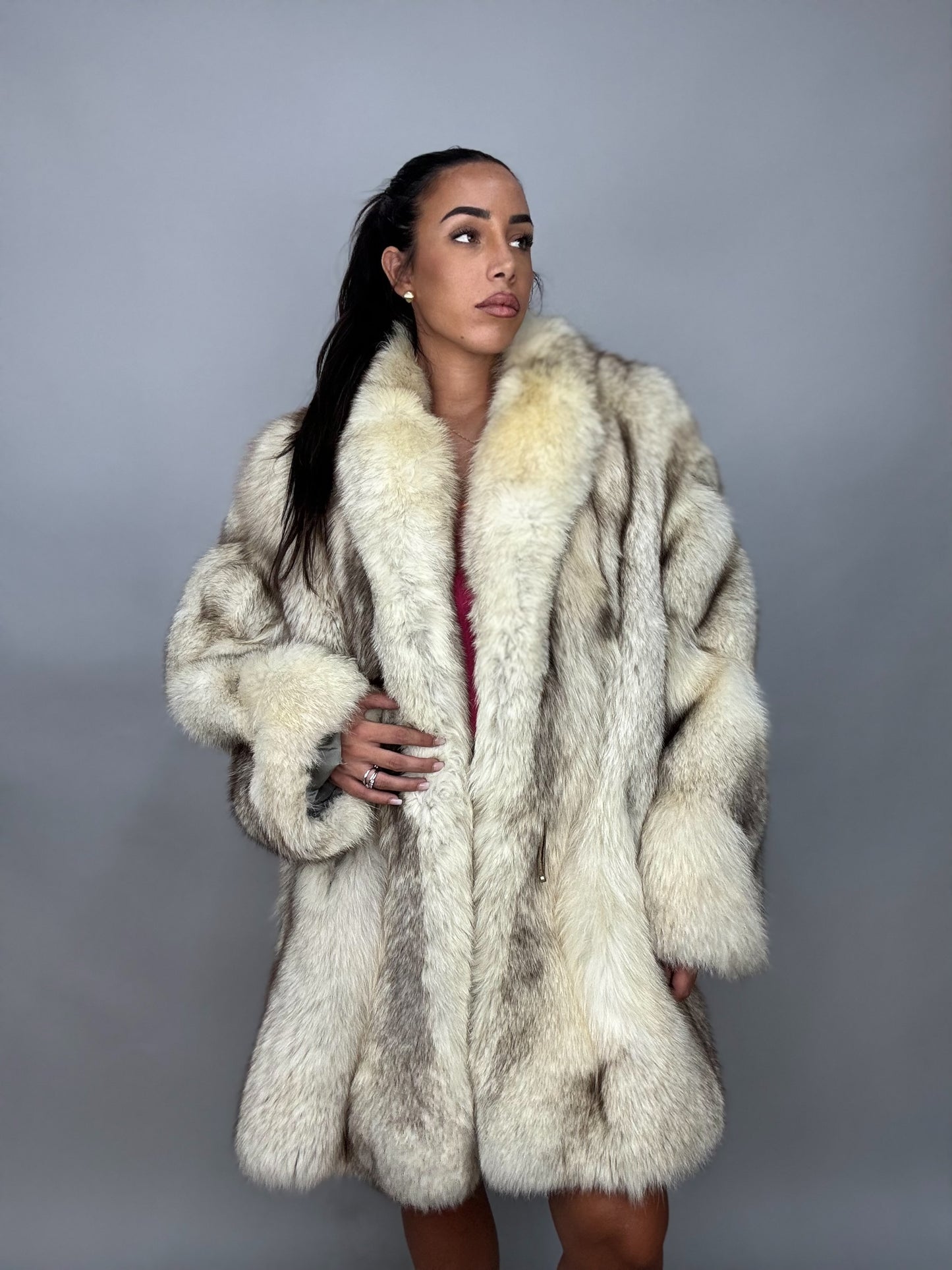 Silver fox jacket