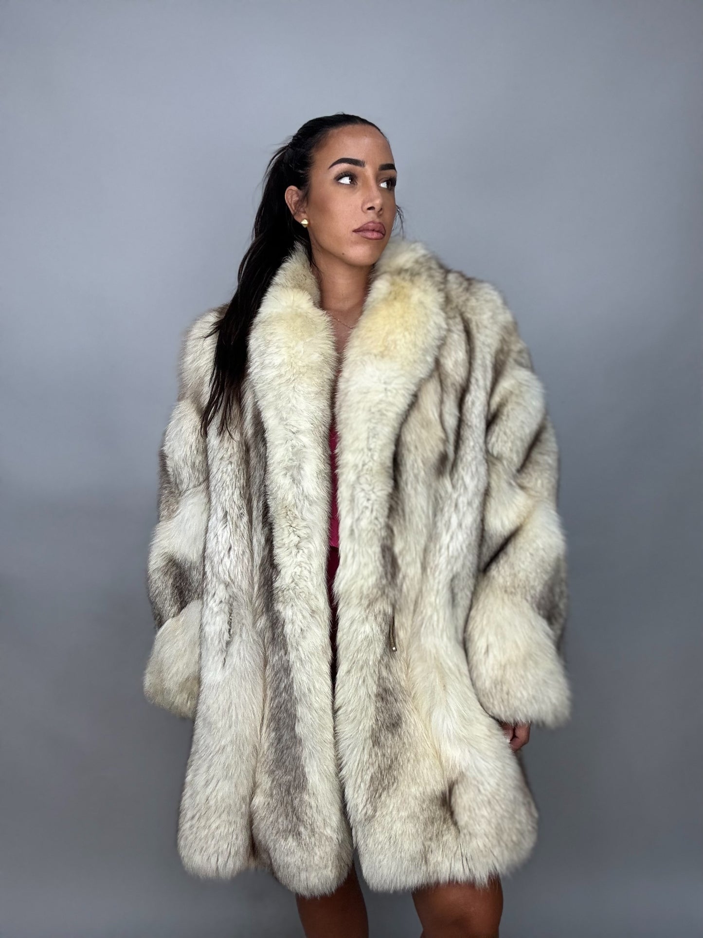 Silver fox jacket